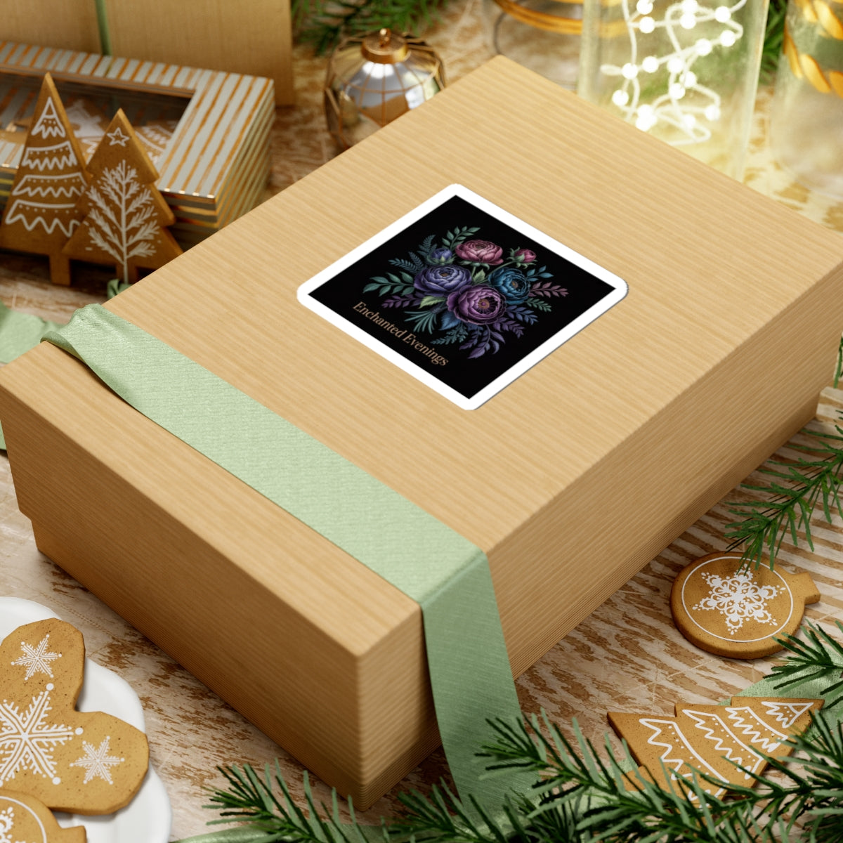 Moody Rose Bouquet Sticker | Dark Floral, Gothic Midnight Bloom