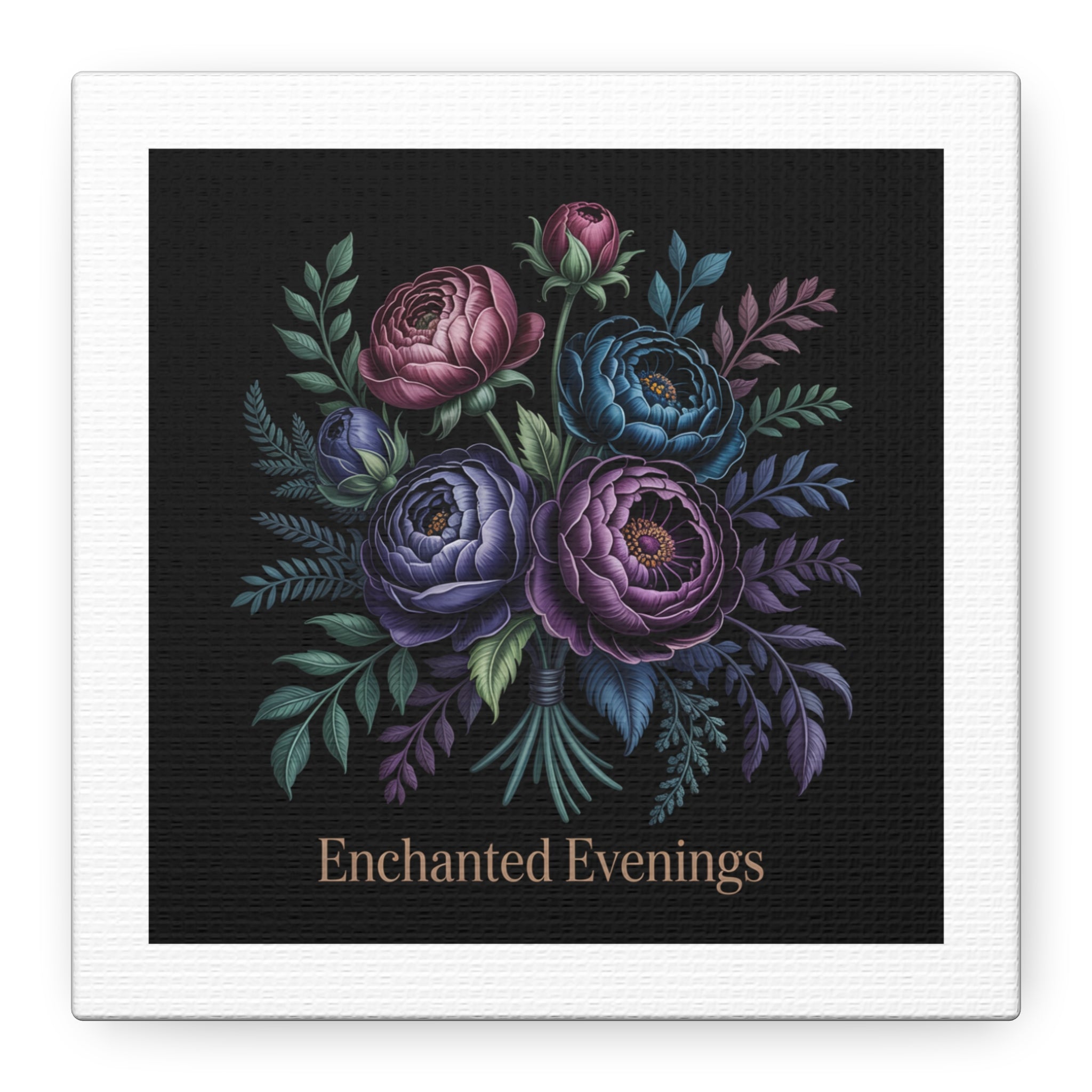Moody Rose Bouquet Canvas | Matte Stretched Wall Art