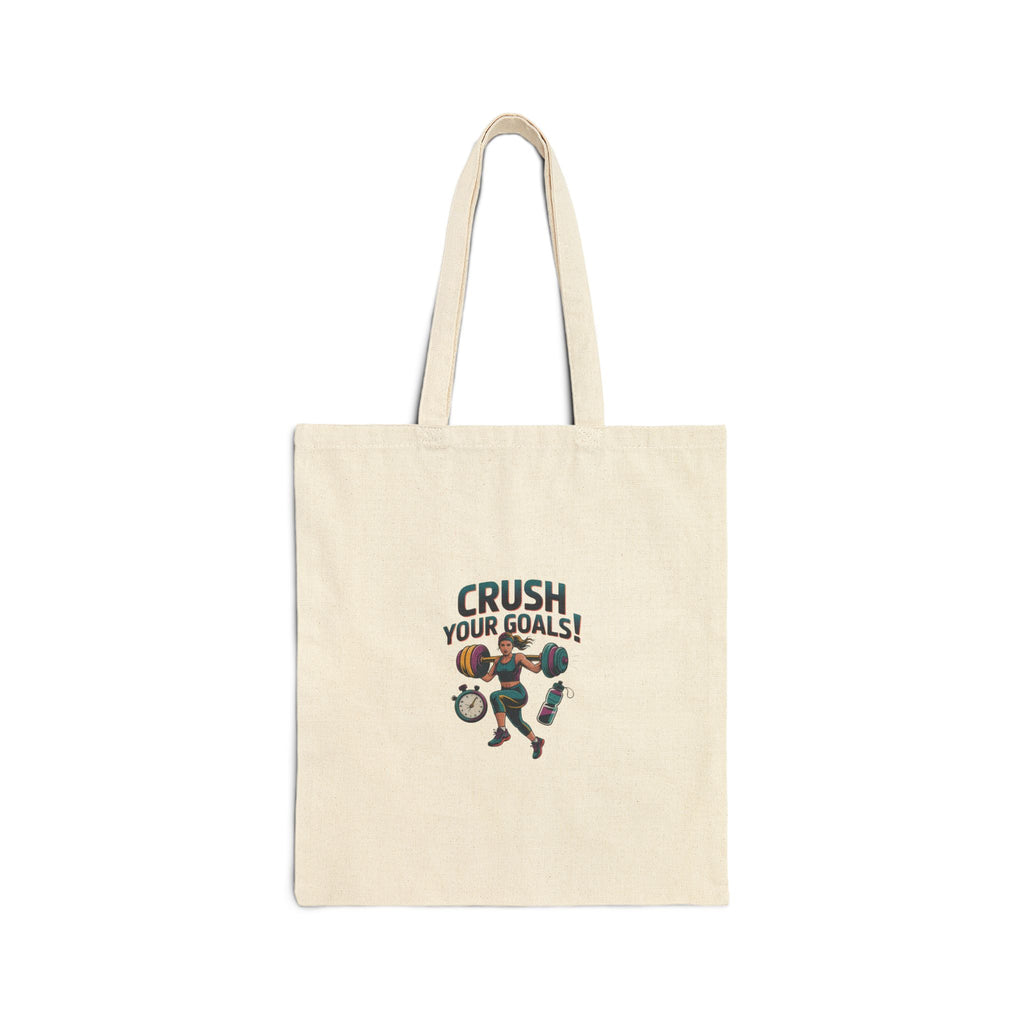 Crush Your Goals Tote | New Year Workout, Gym Motivation, Resolution Planner Vibe