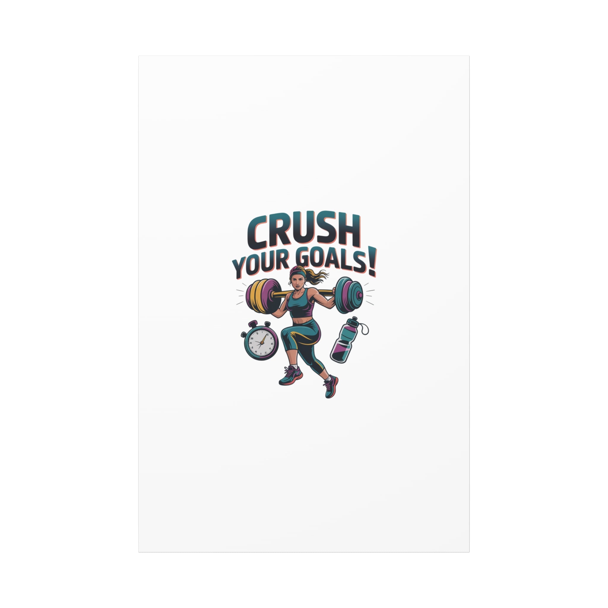 Crush Your Goals Fitness Artwork | Canvas