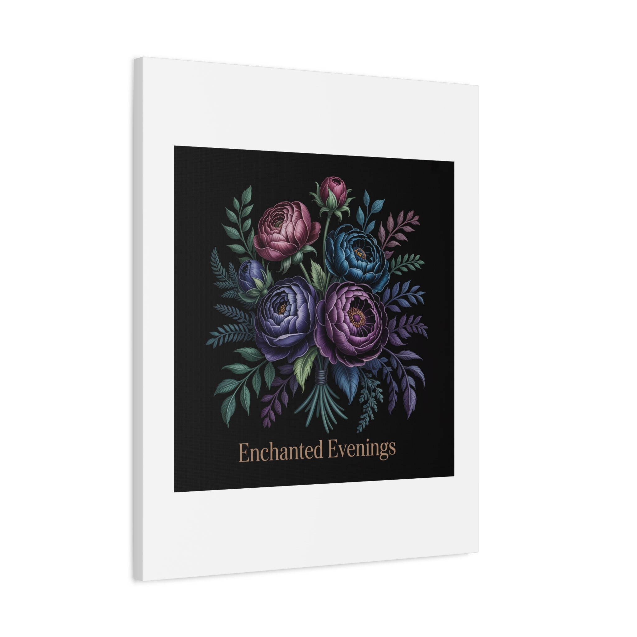 Moody Rose Bouquet Canvas | Matte Stretched Wall Art