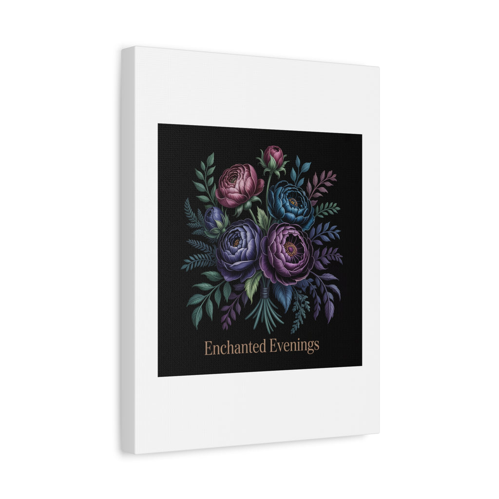 Moody Rose Bouquet Canvas | Matte Stretched Wall Art
