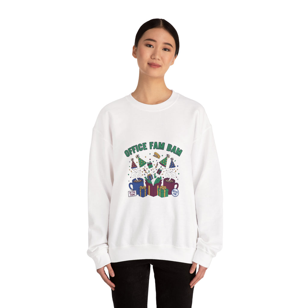 Office Fam Ram Crewneck Sweatshirt | Secret Santa, Office Party Humor