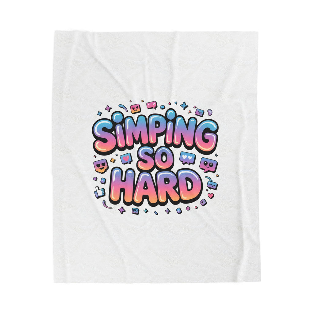 Simping So Hard Blanket | Velveteen, Gen-Z Slang, Internet Lingo