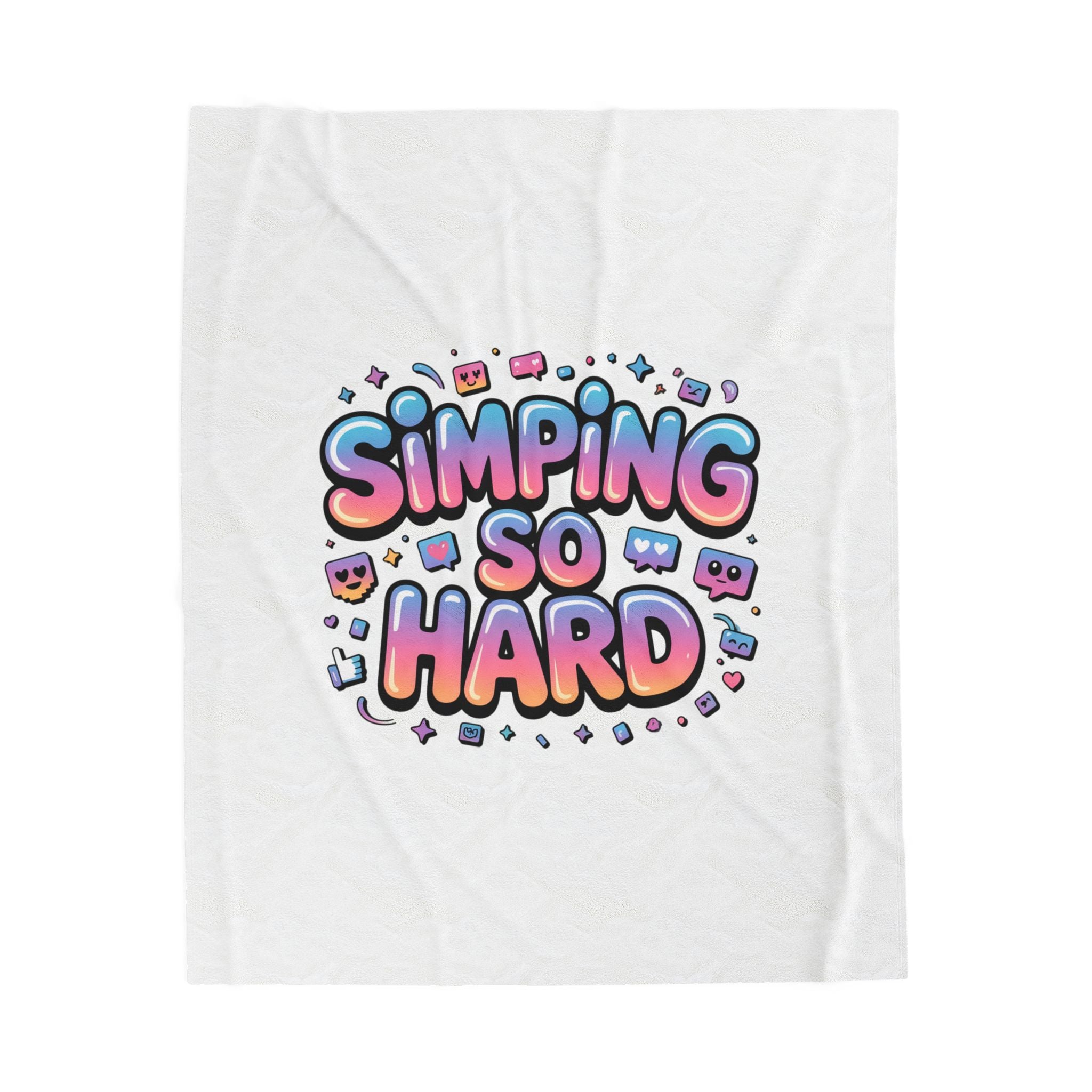 Simping So Hard Blanket | Velveteen, Gen-Z Slang, Internet Lingo