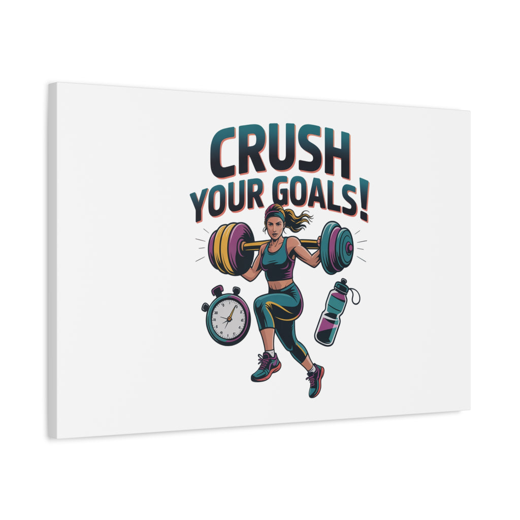 Crush Your Goals Fitness Artwork | Canvas