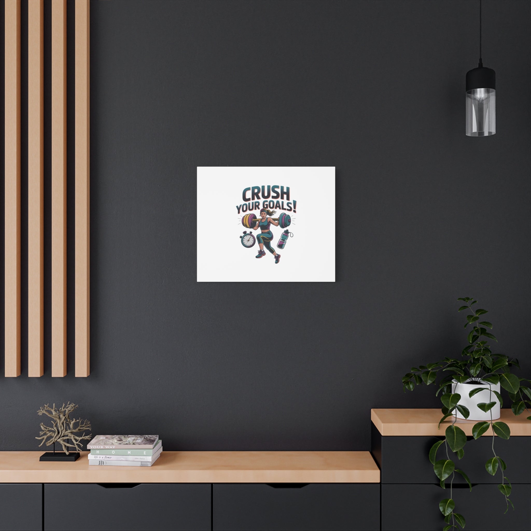 Crush Your Goals Fitness Artwork | Canvas