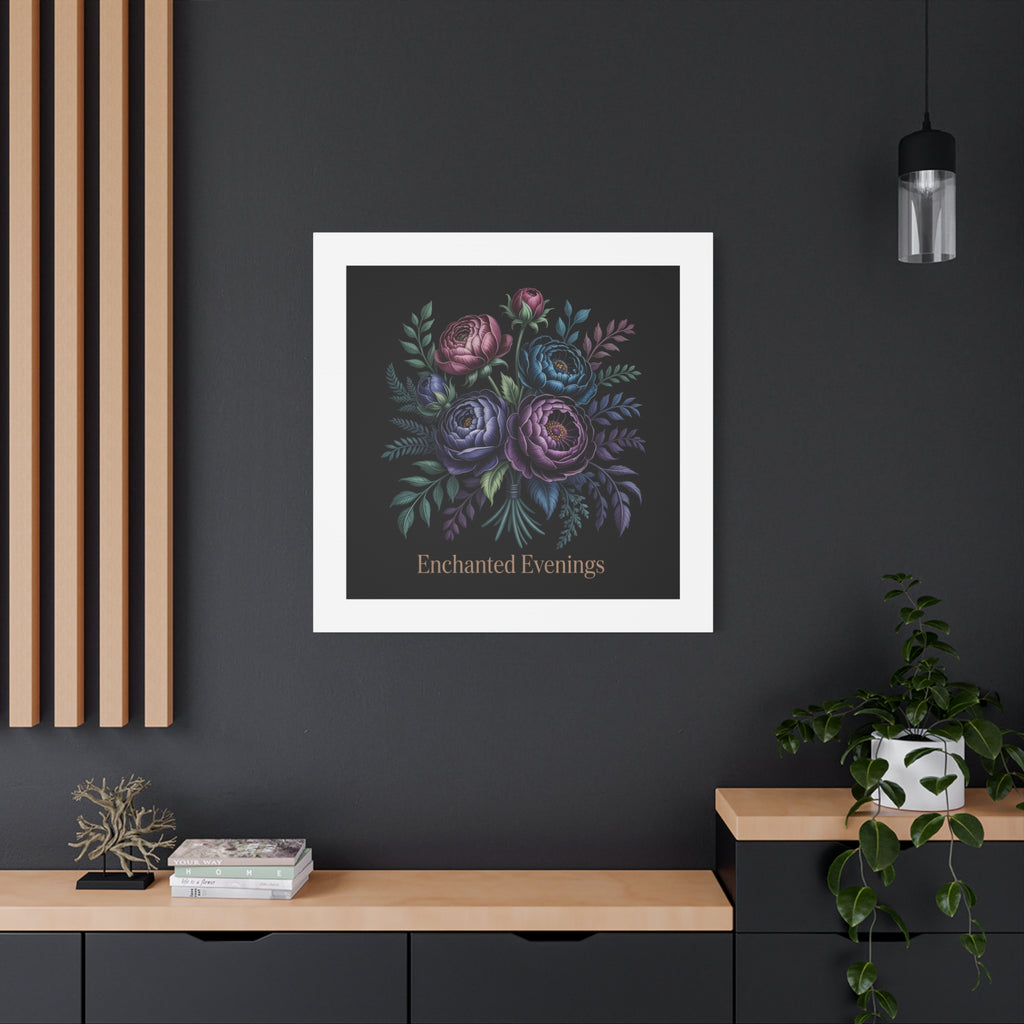 Moody Rose Bouquet Canvas | Matte Stretched Wall Art
