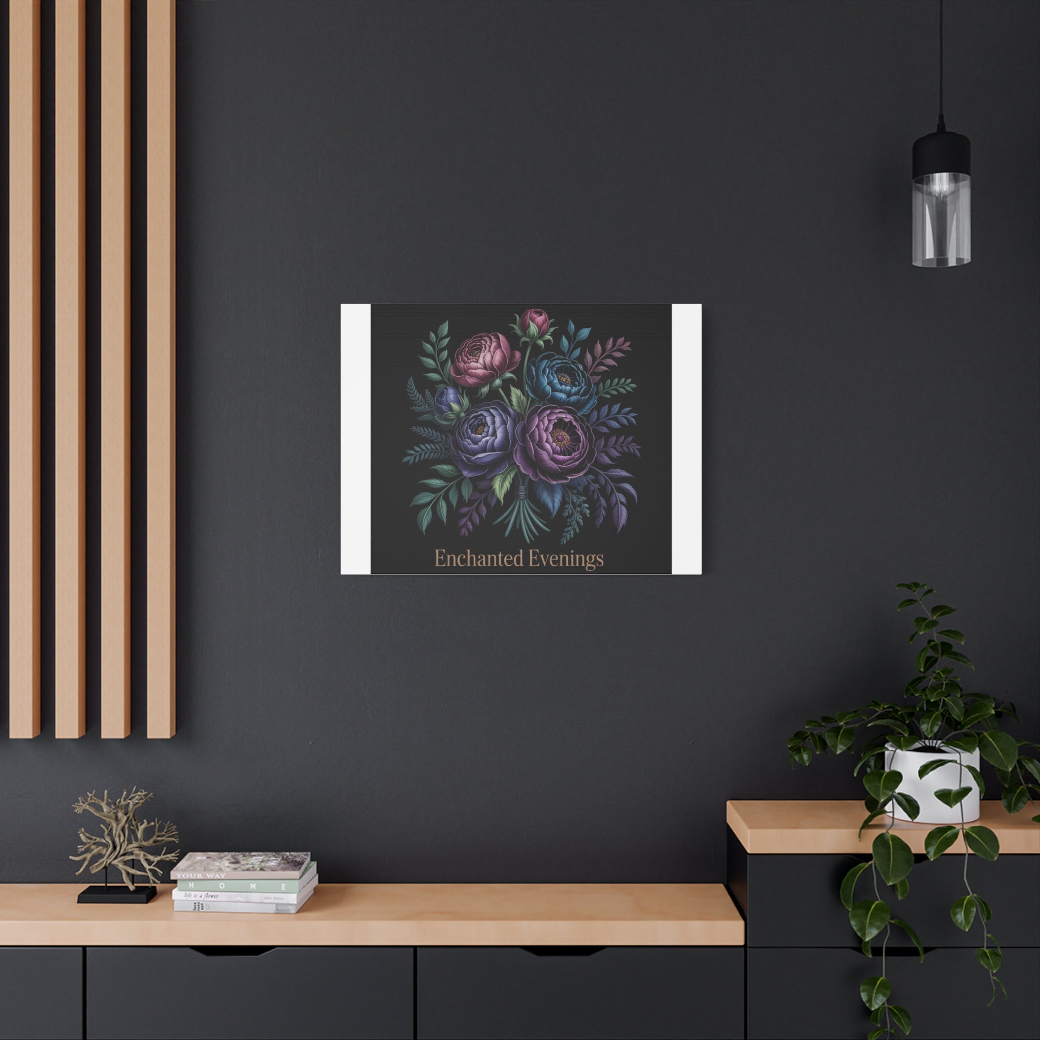 Moody Rose Bouquet Canvas | Matte Stretched Wall Art
