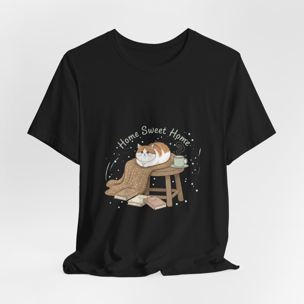 Home Sweet Homebody Tee | cozy winter shirt, book lover design