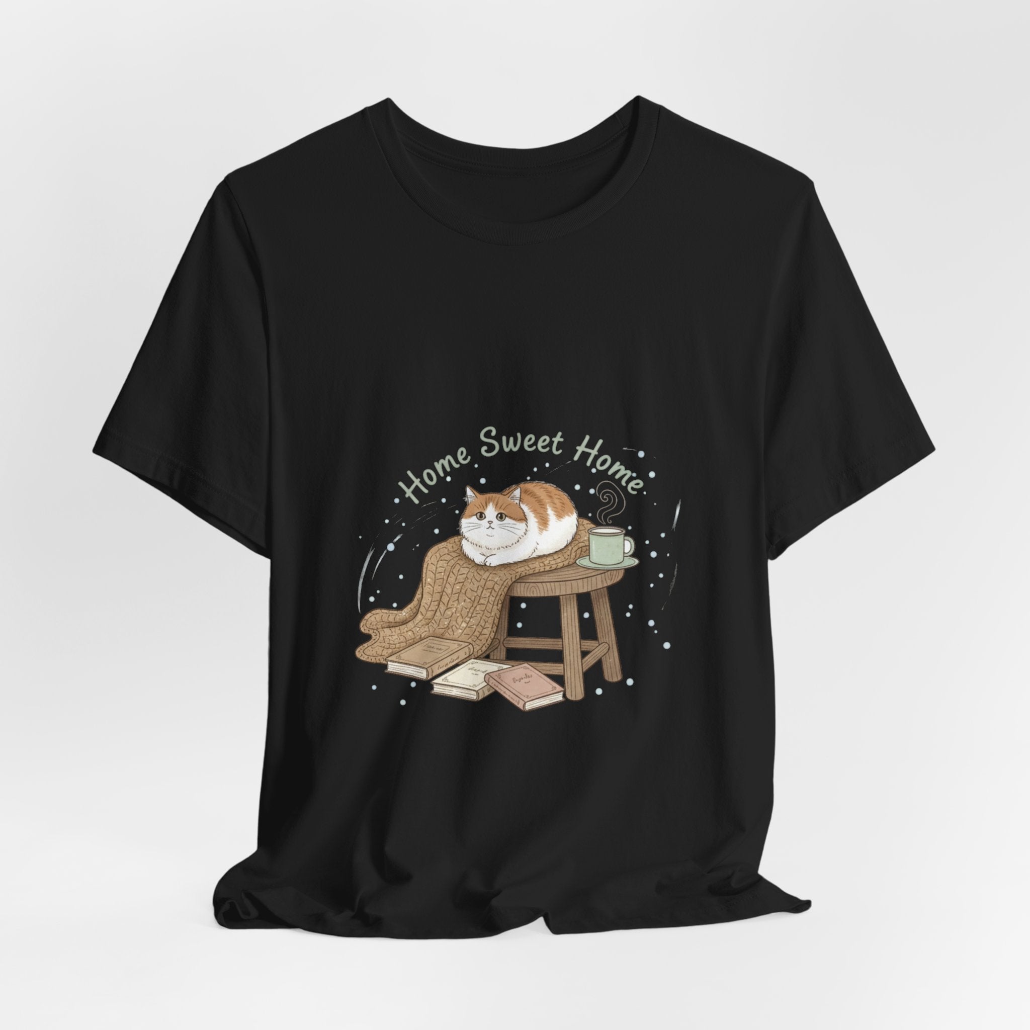 Home Sweet Homebody Tee | cozy winter shirt, book lover design