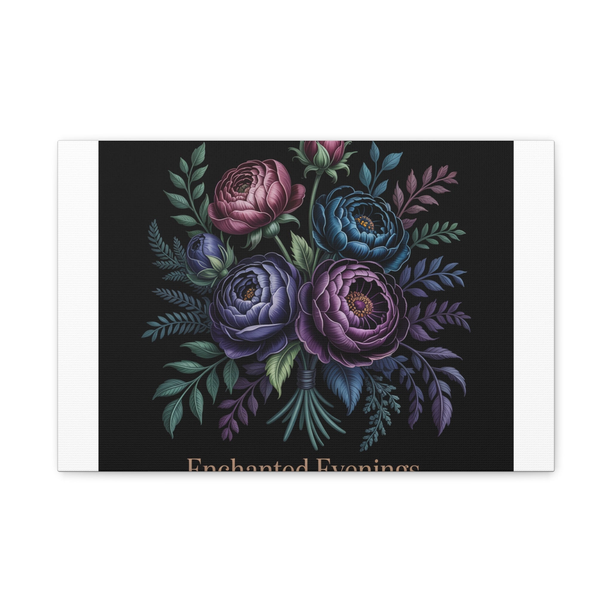 Moody Rose Bouquet Canvas | Matte Stretched Wall Art