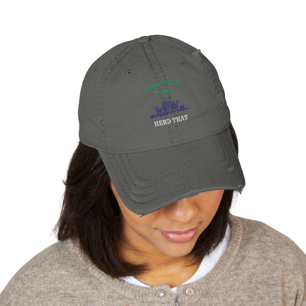 Distressed Embroidered Dad Hat - Casual Accessory for Everyday Wear, Gift for Dads, Stylish Cap, Dad Hat Gift, Unique Fashion Statement