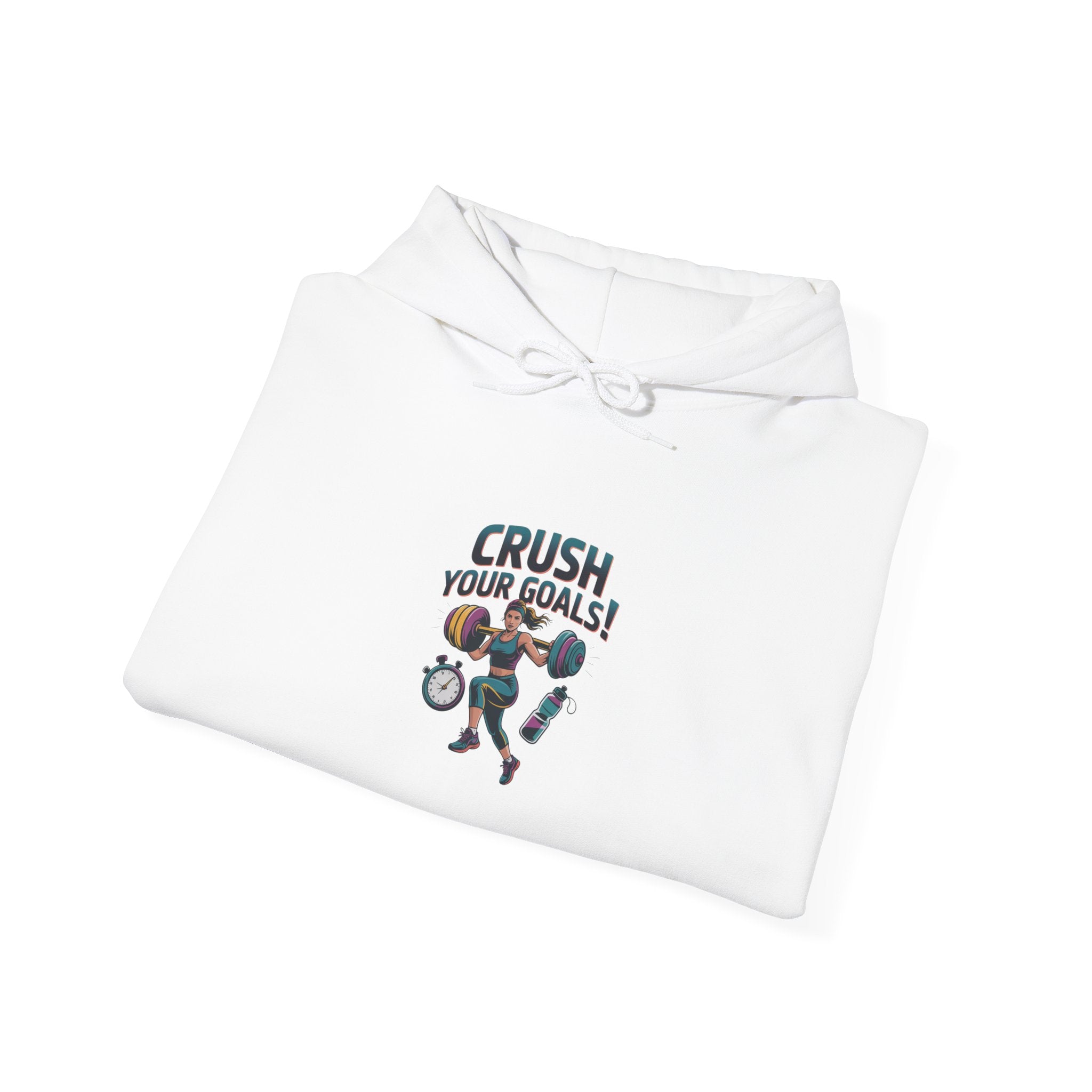 Crush Your Goals Hoodie | New Year Workout Motivation, Gym Motivation