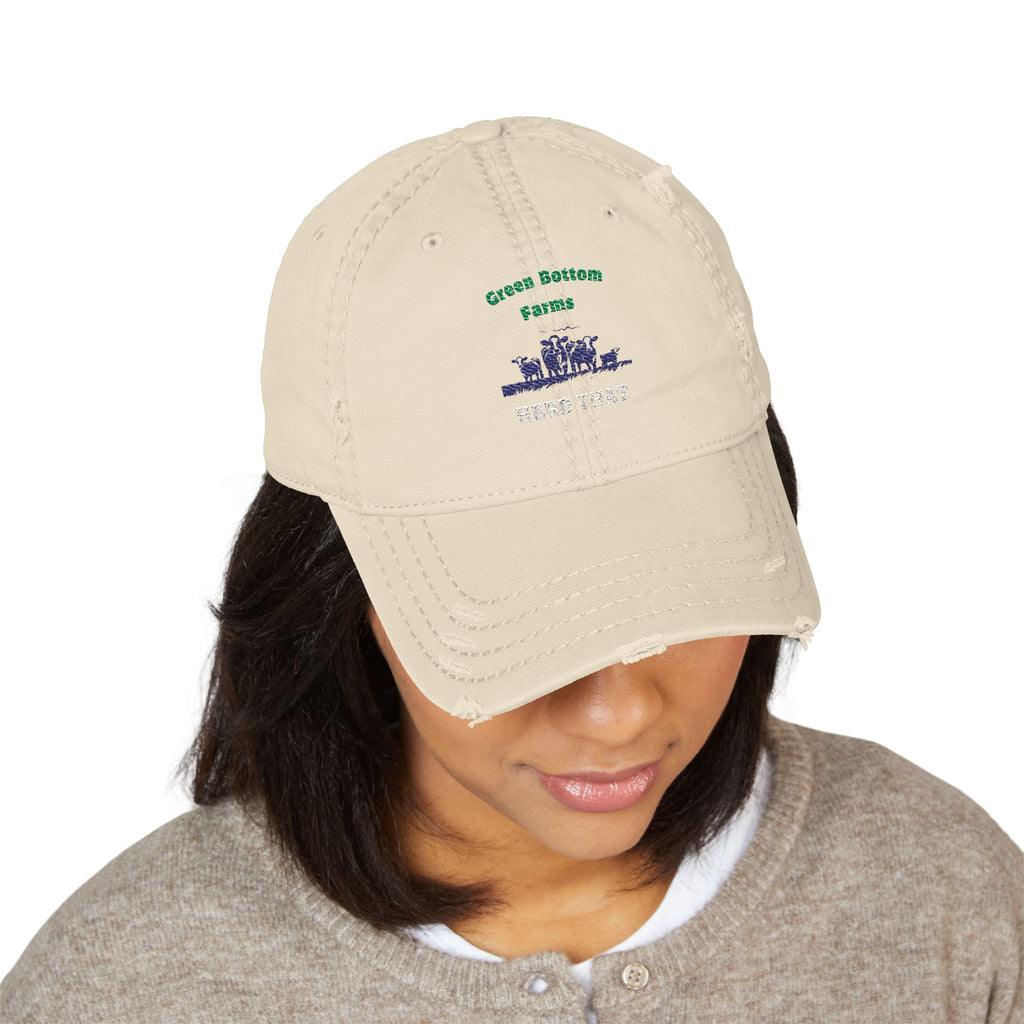 Distressed Embroidered Dad Hat - Casual Accessory for Everyday Wear, Gift for Dads, Stylish Cap, Dad Hat Gift, Unique Fashion Statement