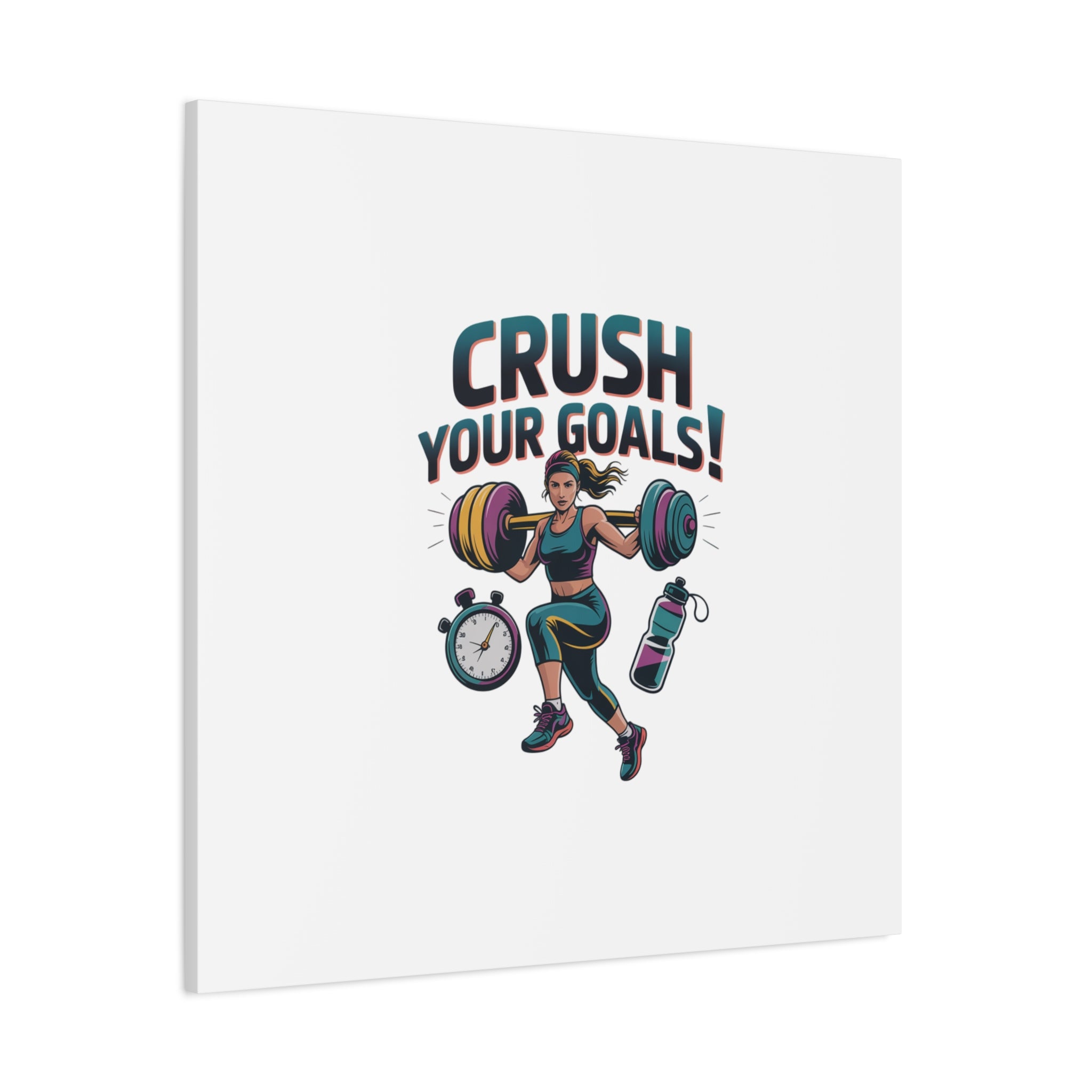 Crush Your Goals Fitness Artwork | Canvas