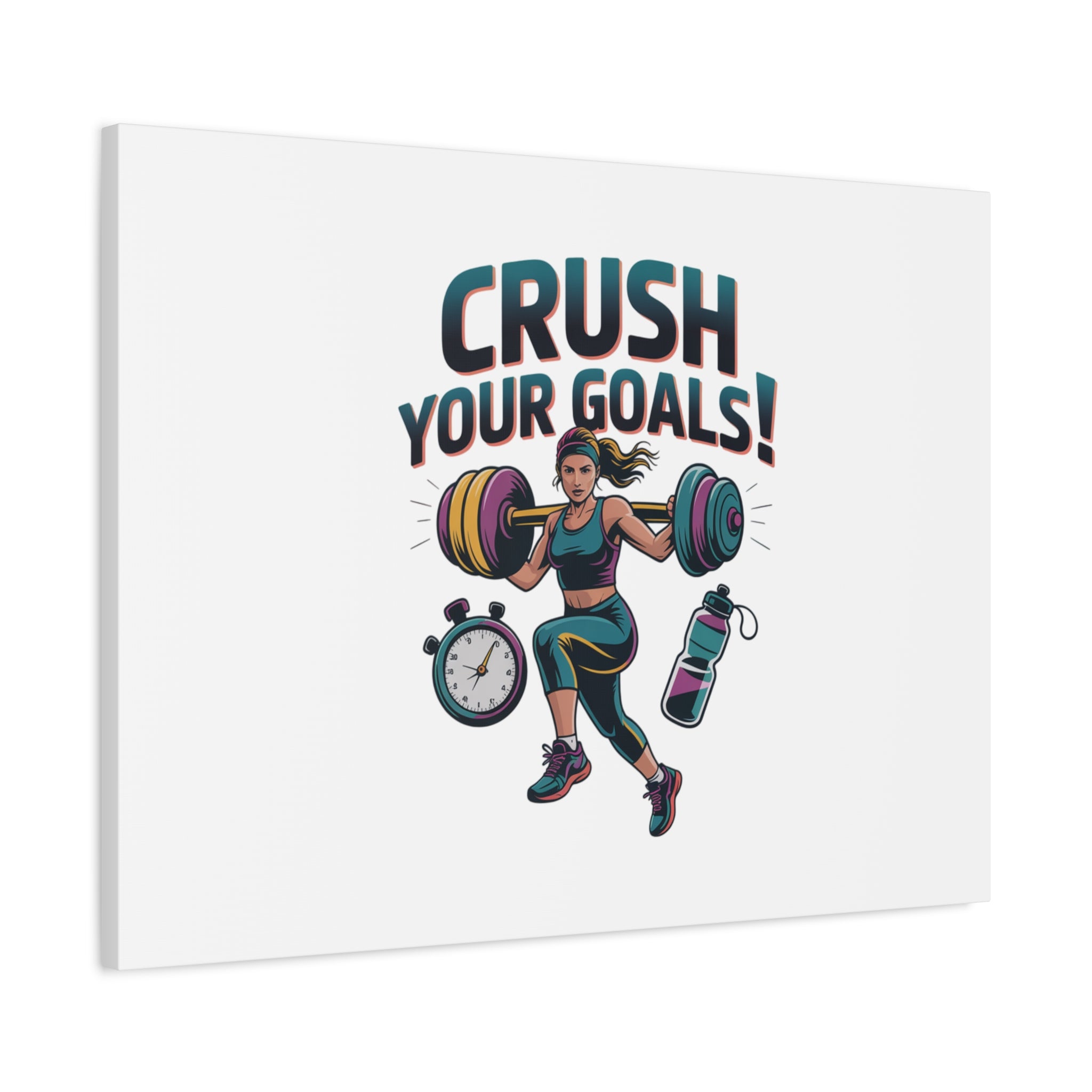 Crush Your Goals Fitness Artwork | Canvas
