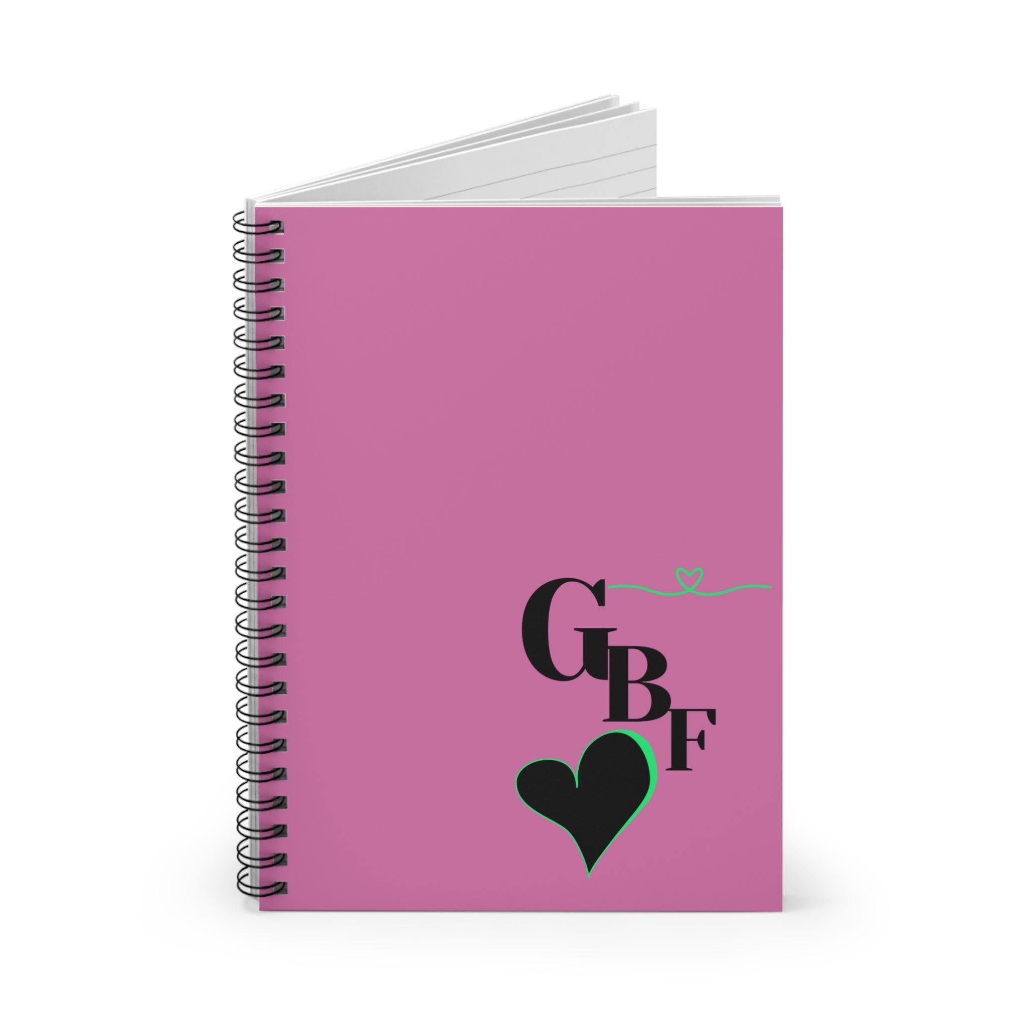 Cute Personalized Spiral Notebook for Best Friends - Heart Design, Journaling, Gifts for Girls, Back to School, Study Planner, GBF