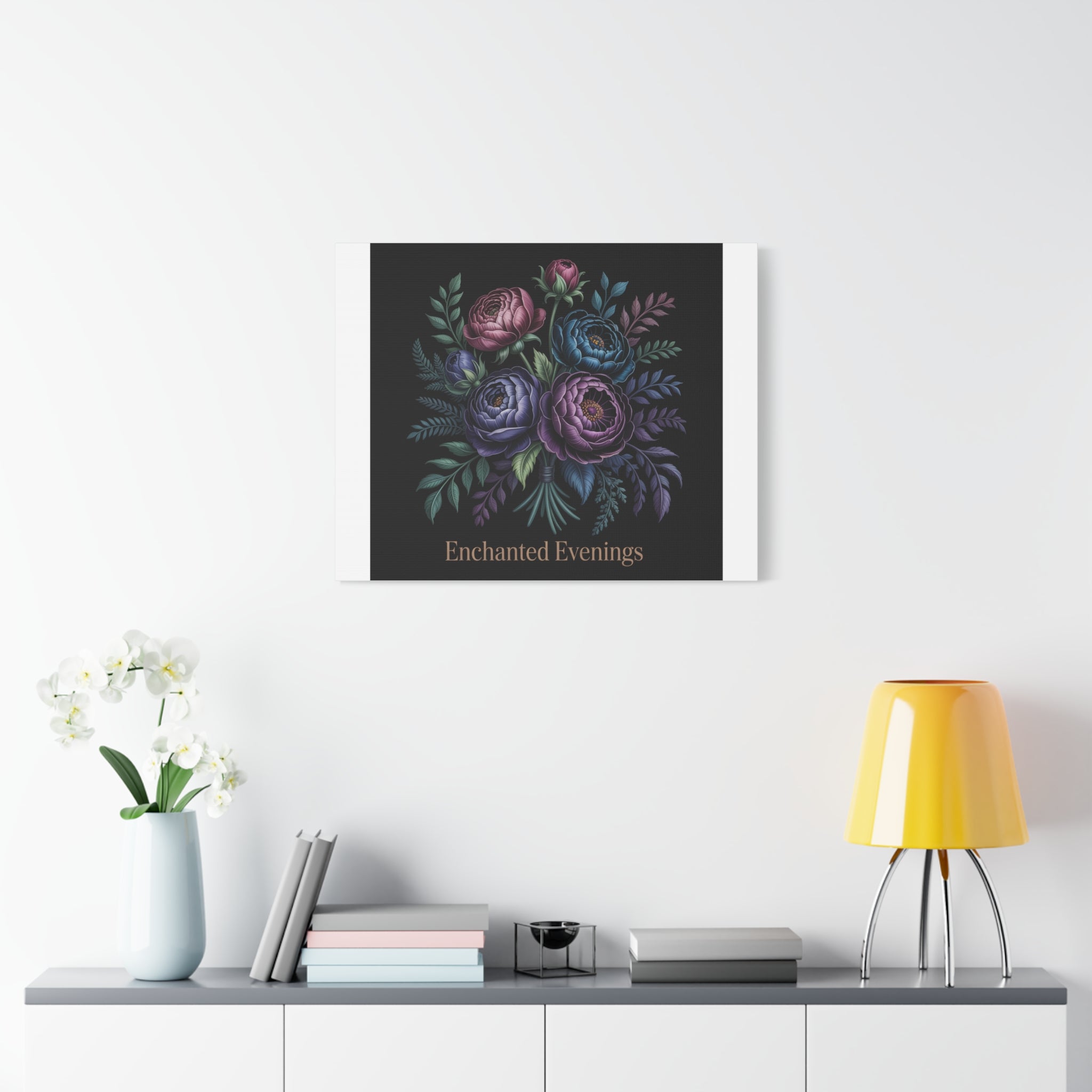 Moody Rose Bouquet Canvas | Matte Stretched Wall Art