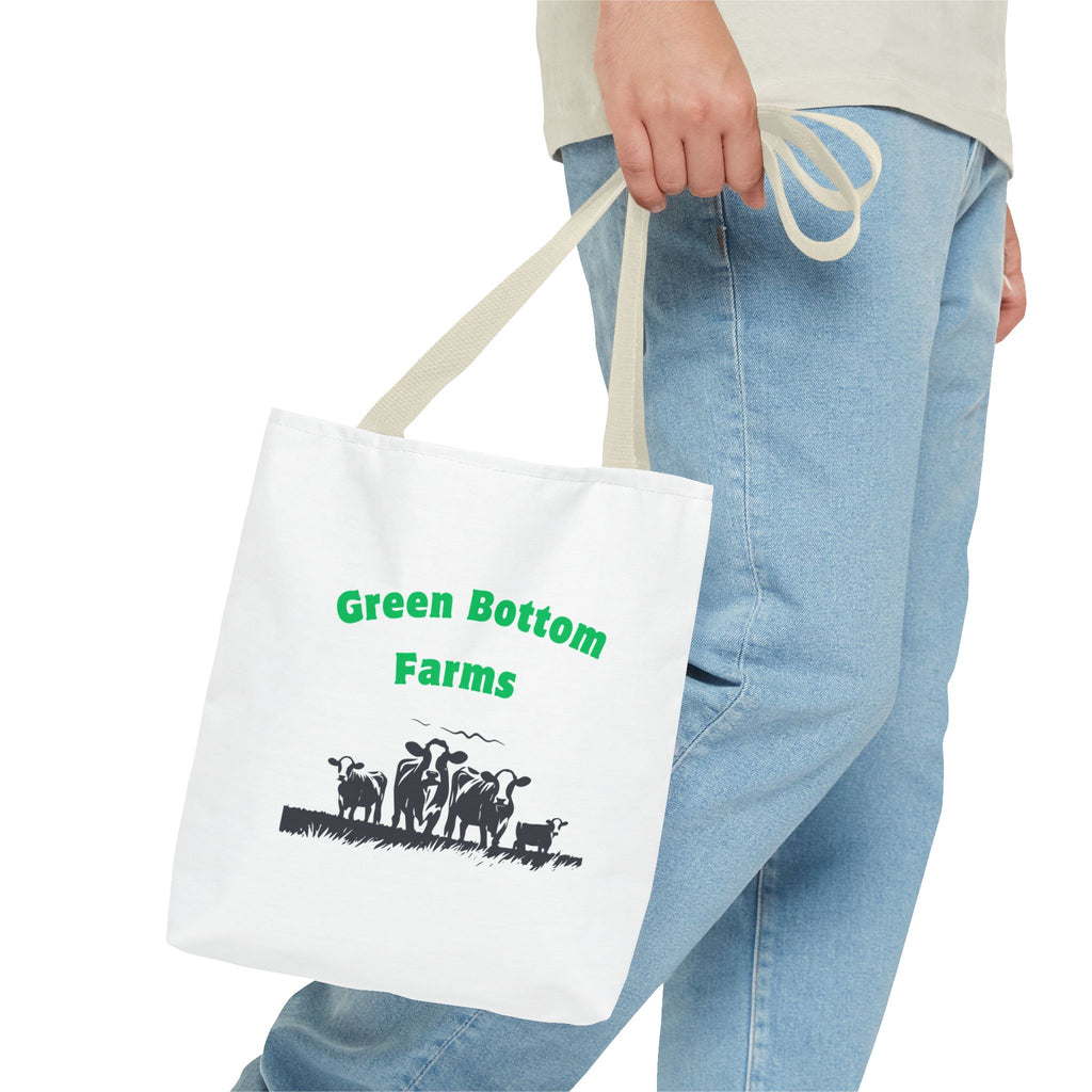 Farm-Themed Tote Bag, Eco-Friendly Shopping Bag, Green Bottom Farms, Gift for Farmers, Barnyard Animals