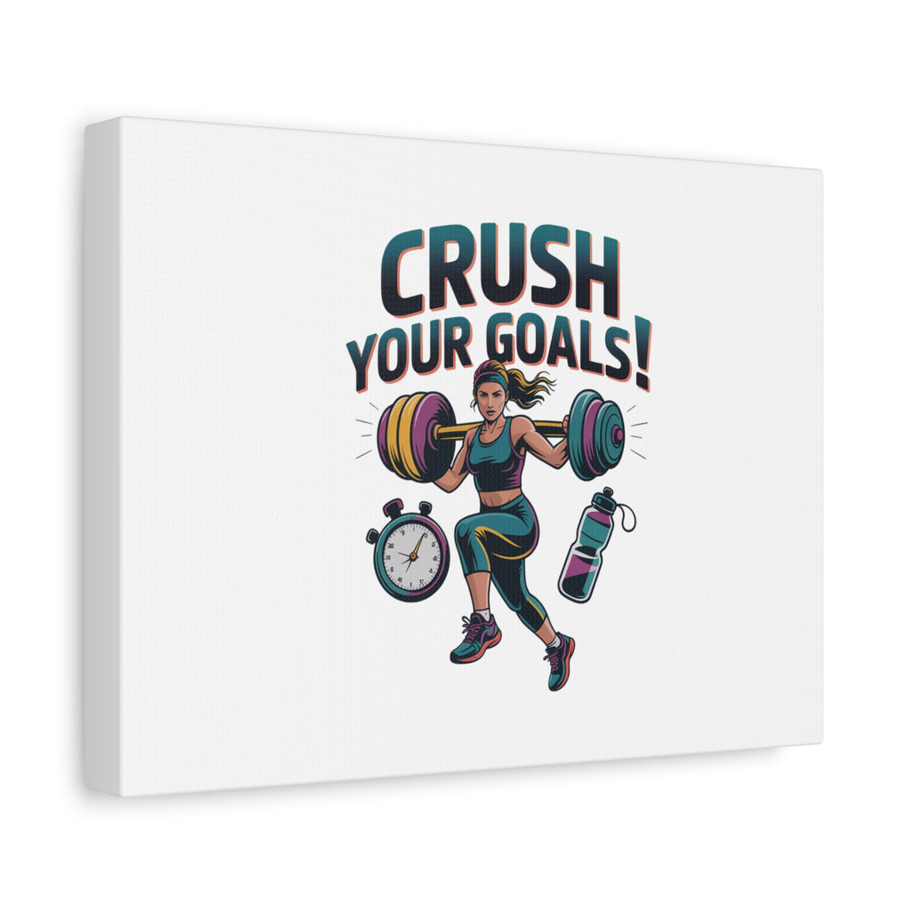 Crush Your Goals Fitness Artwork | Canvas
