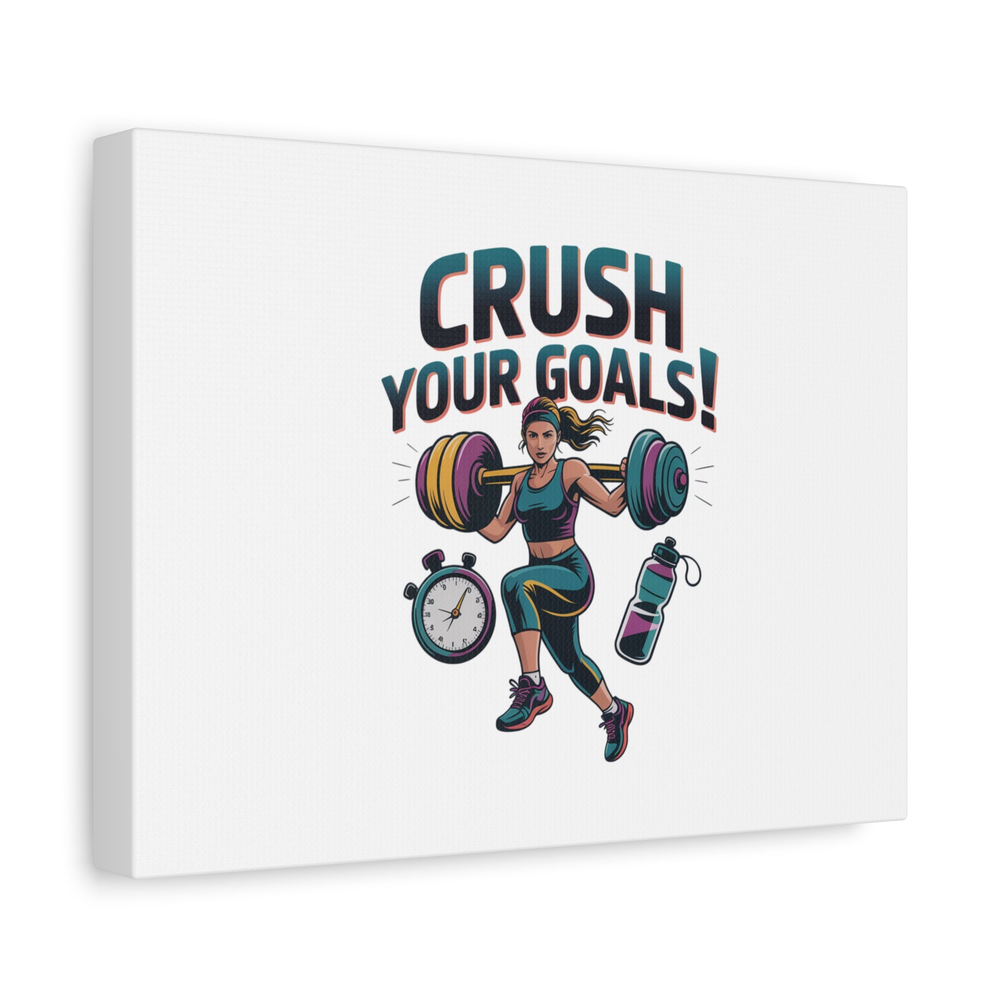 Crush Your Goals Fitness Artwork | Canvas