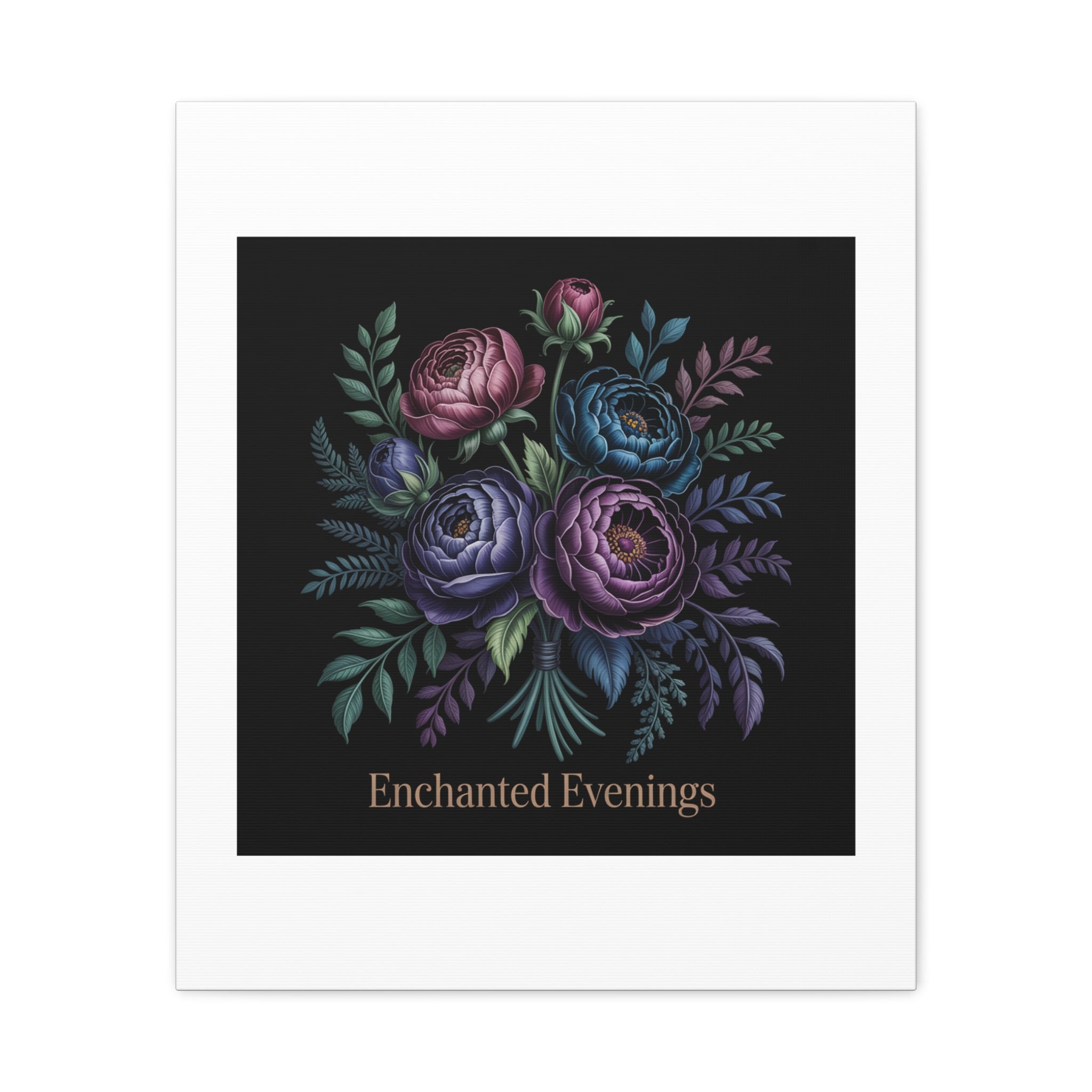 Moody Rose Bouquet Canvas | Matte Stretched Wall Art