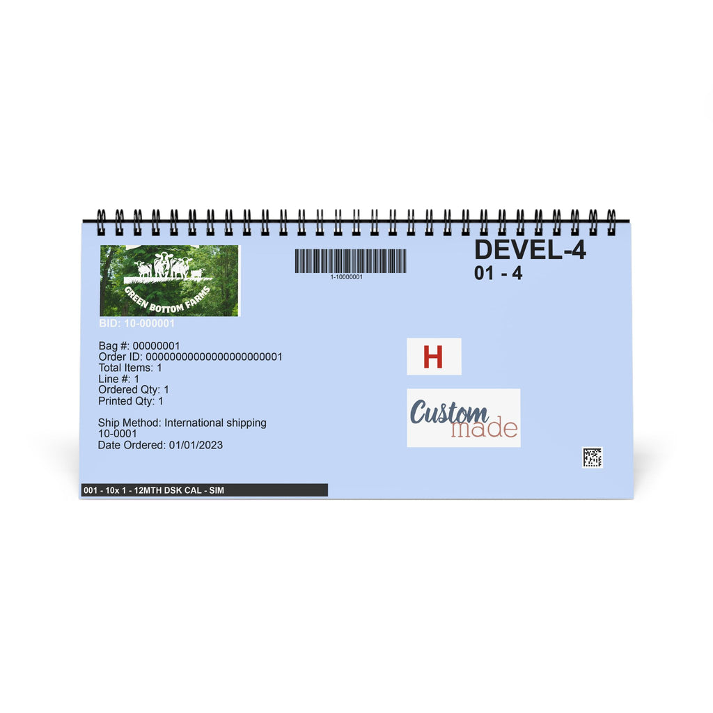 Spiral Desktop Calendar 2025 - Personalized Desk Organizer, Monthly Planner, Farmhouse Decor, Gift for Cow Lovers