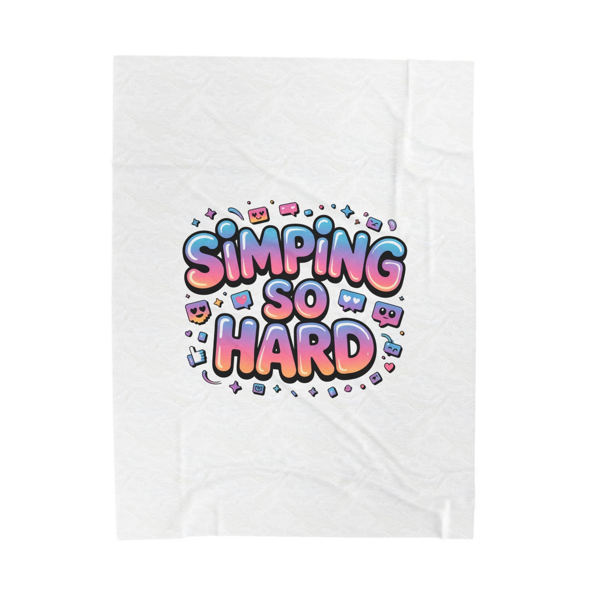 Simping So Hard Blanket | Velveteen, Gen-Z Slang, Internet Lingo