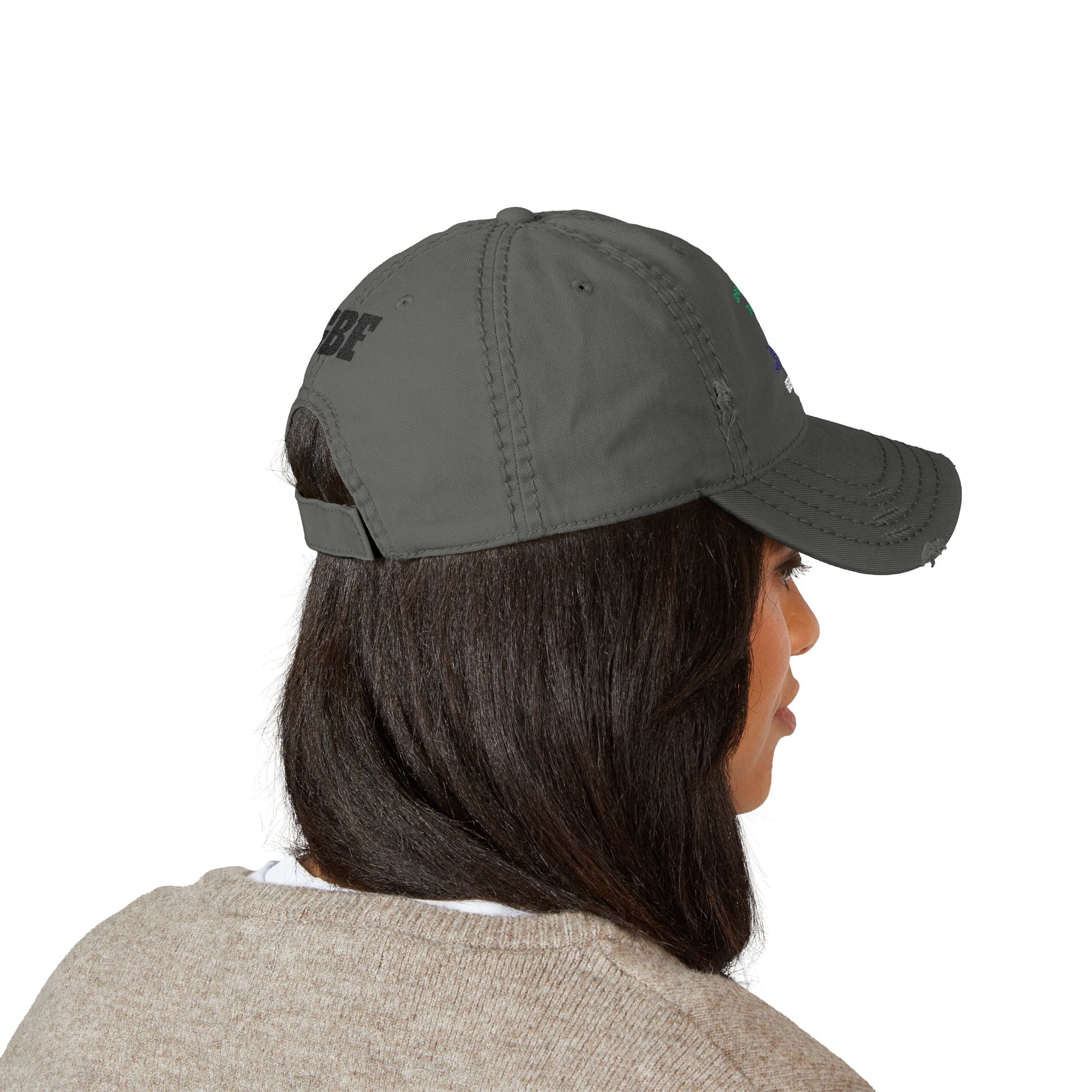 Distressed Embroidered Dad Hat - Casual Accessory for Everyday Wear, Gift for Dads, Stylish Cap, Dad Hat Gift, Unique Fashion Statement