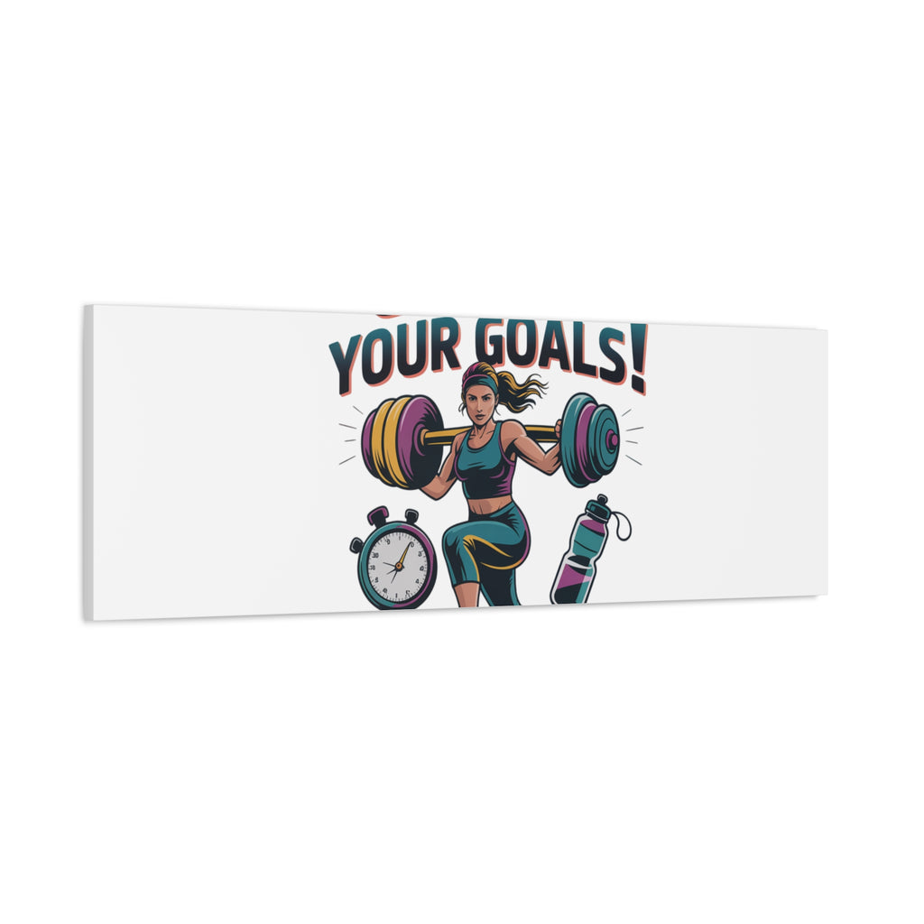 Crush Your Goals Fitness Artwork | Canvas