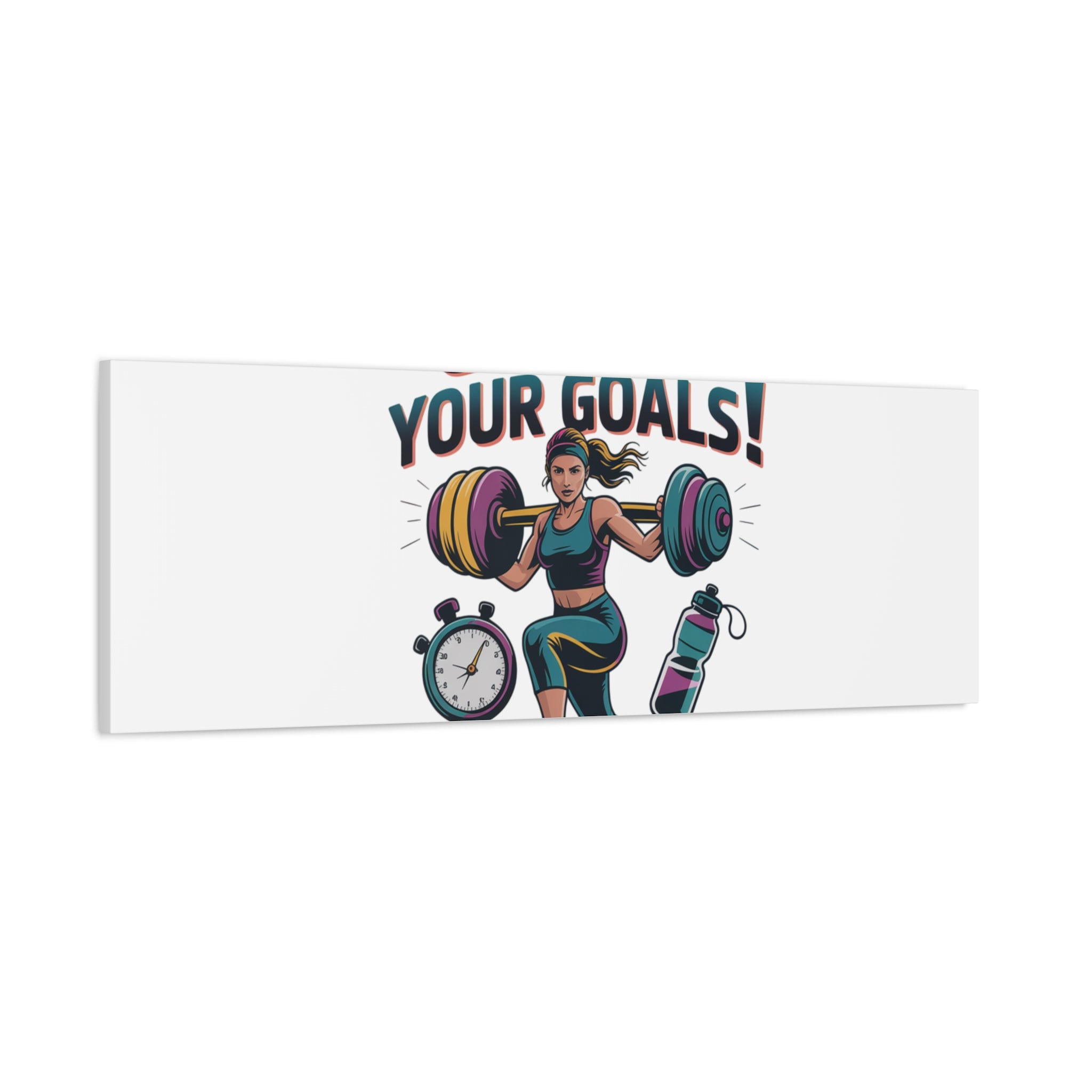 Crush Your Goals Fitness Artwork | Canvas