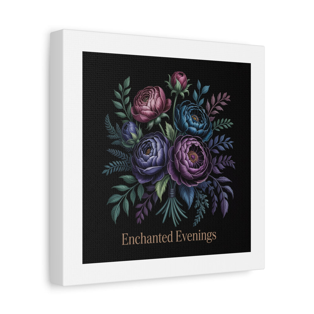 Moody Rose Bouquet Canvas | Matte Stretched Wall Art