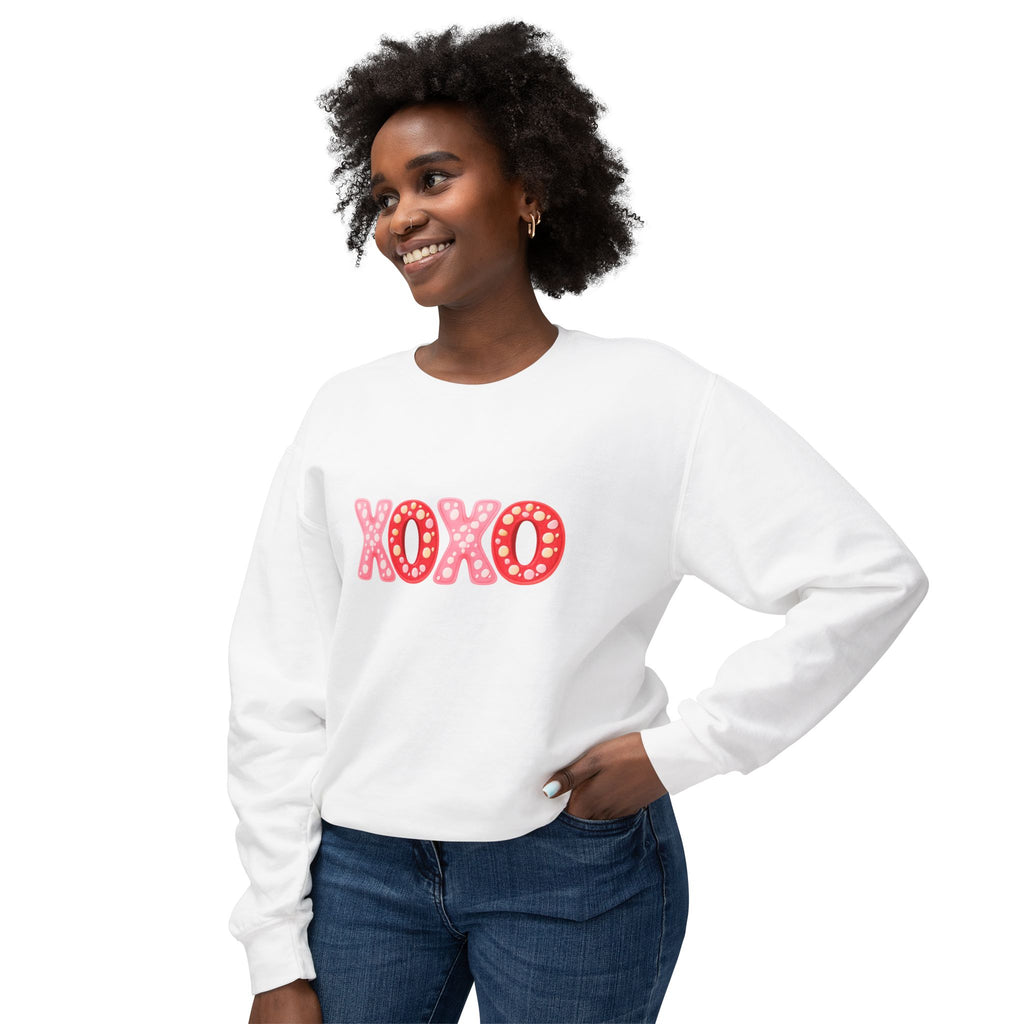 XOXO Heart Dots Crewneck Sweatshirt
