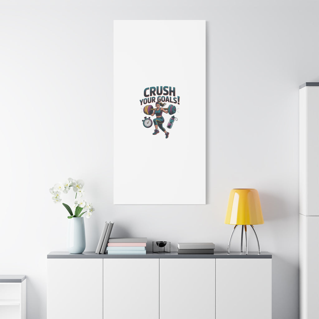 Crush Your Goals Fitness Artwork | Canvas