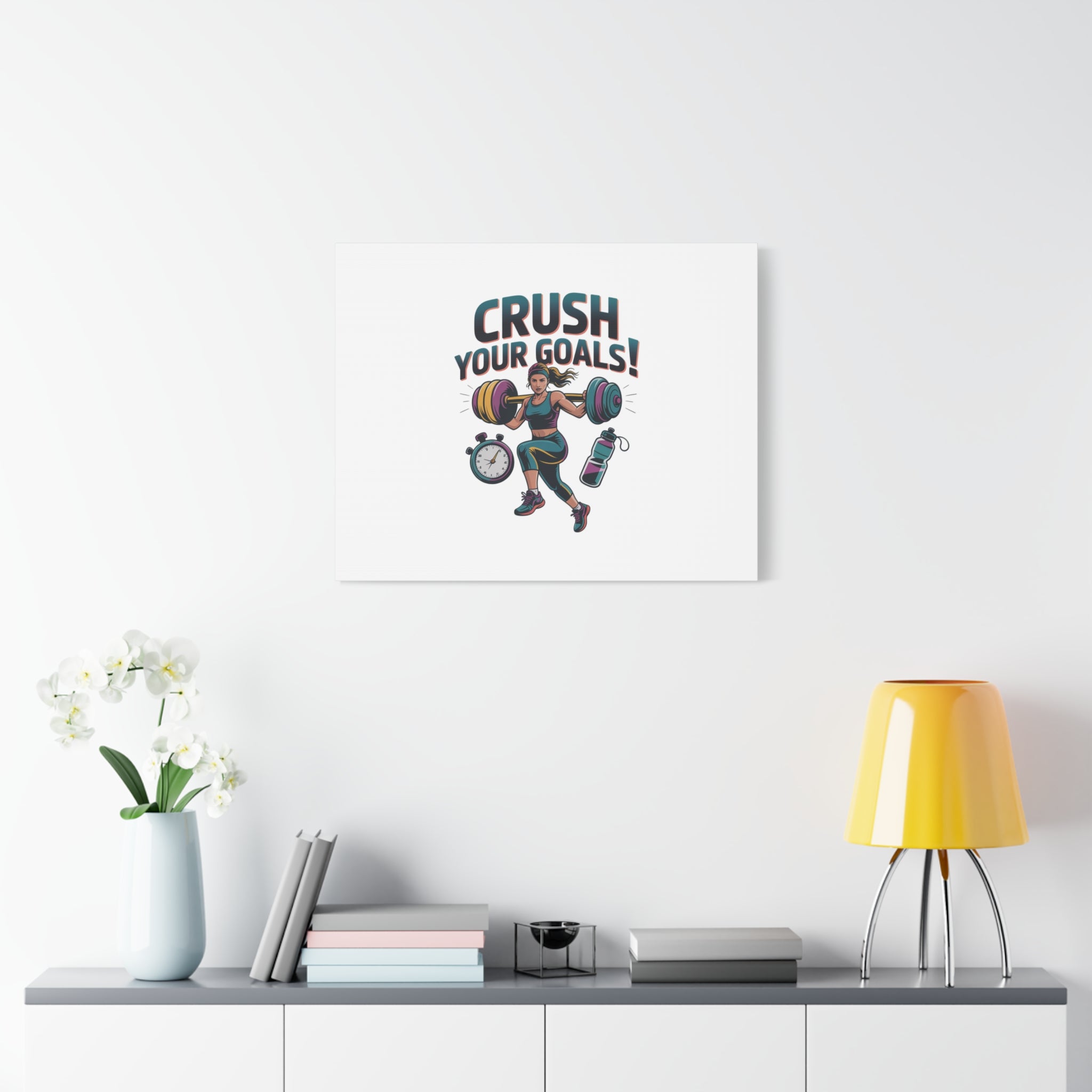 Crush Your Goals Fitness Artwork | Canvas