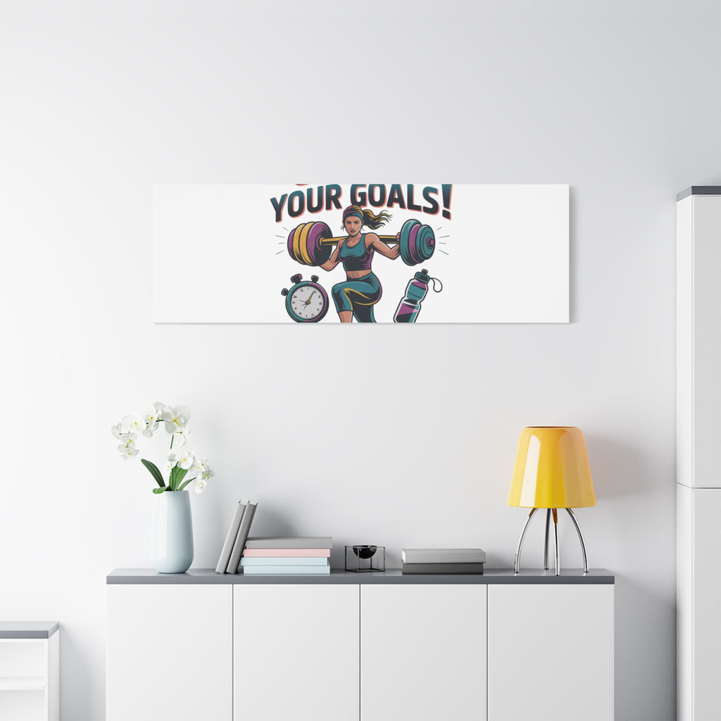 Crush Your Goals Fitness Artwork | Canvas