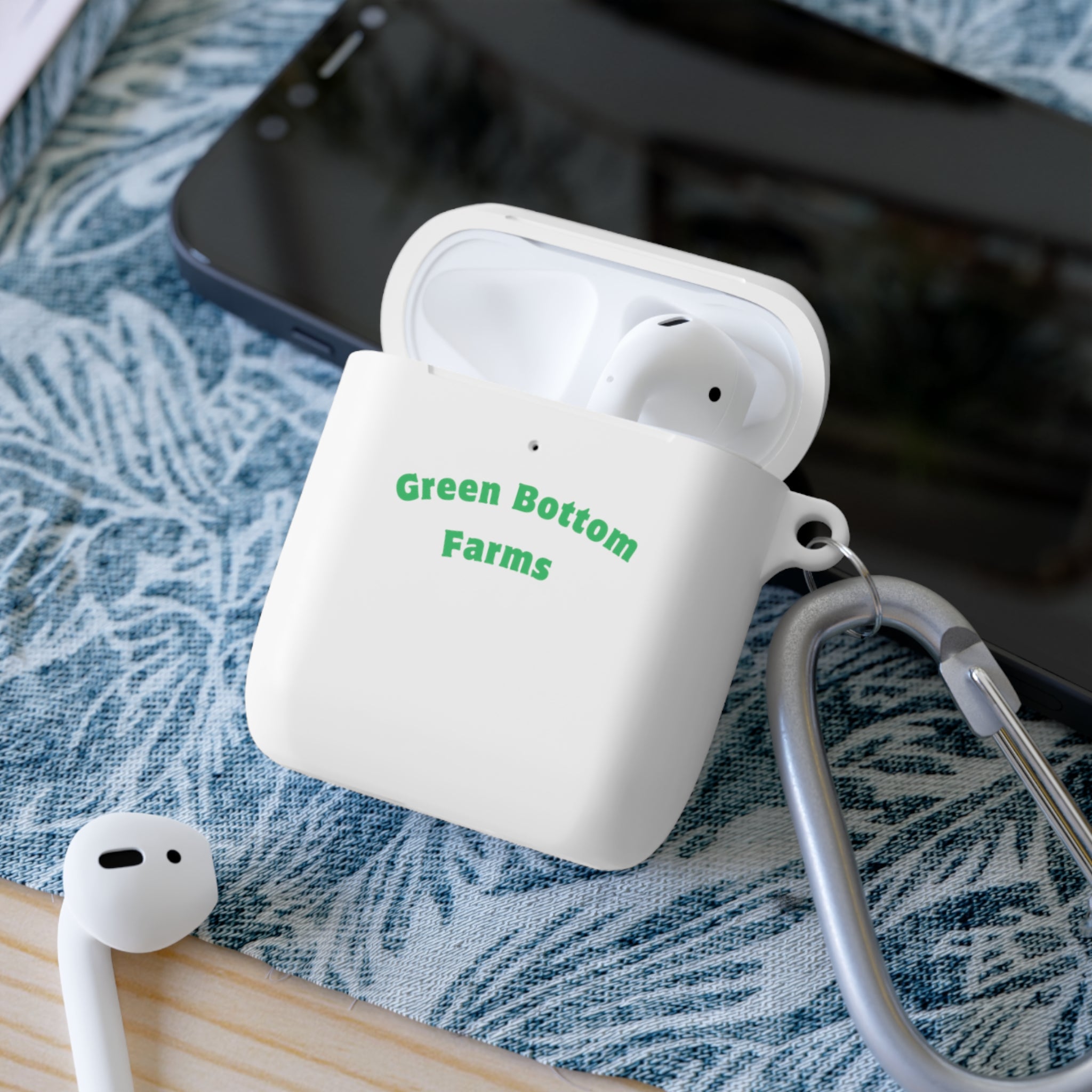 AirPods Case Cover with Carabiner, Personalized GBF AirPods Pro Cover, Stylish Earbud Case for Green Bottom Farms, Custom Gift for [...]