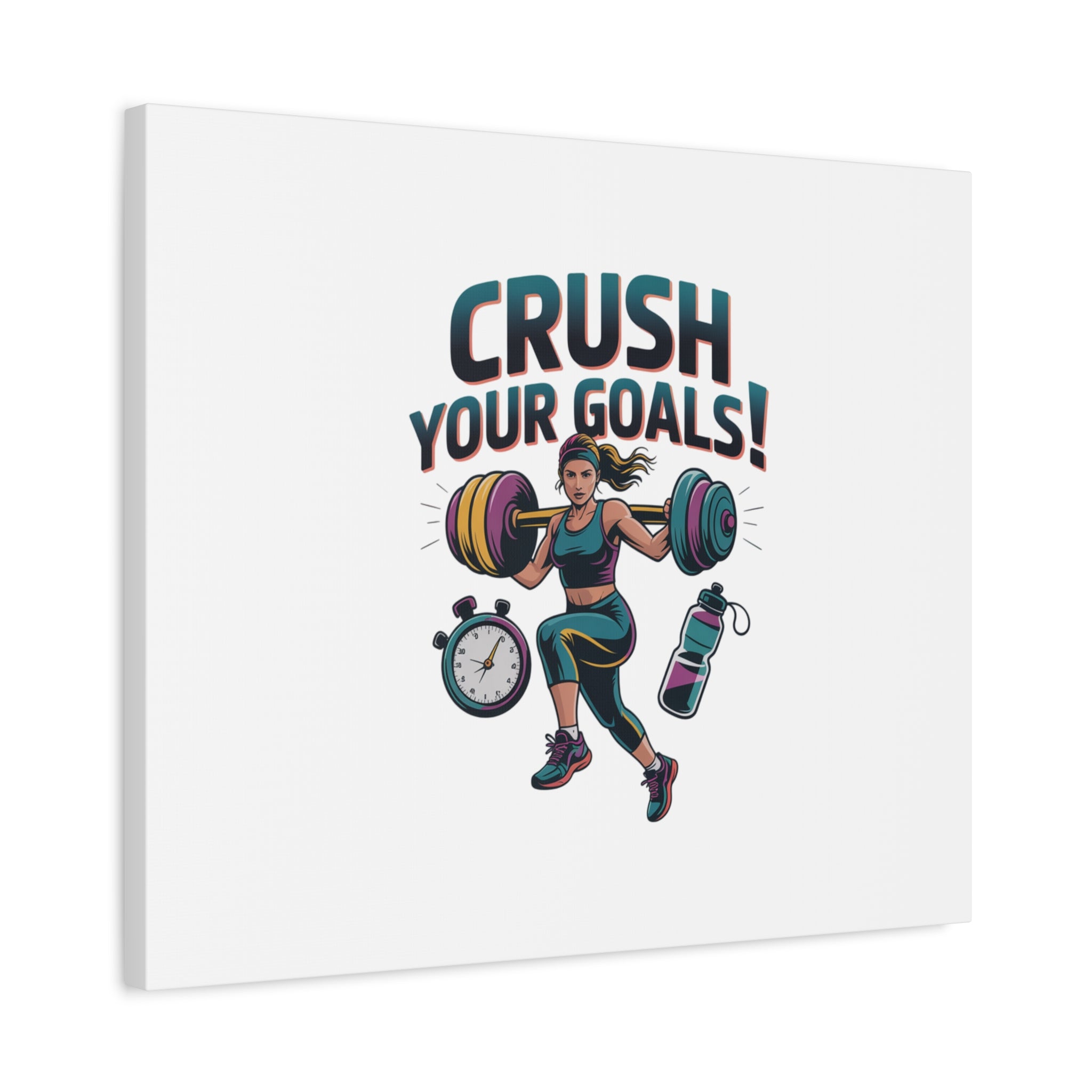 Crush Your Goals Fitness Artwork | Canvas
