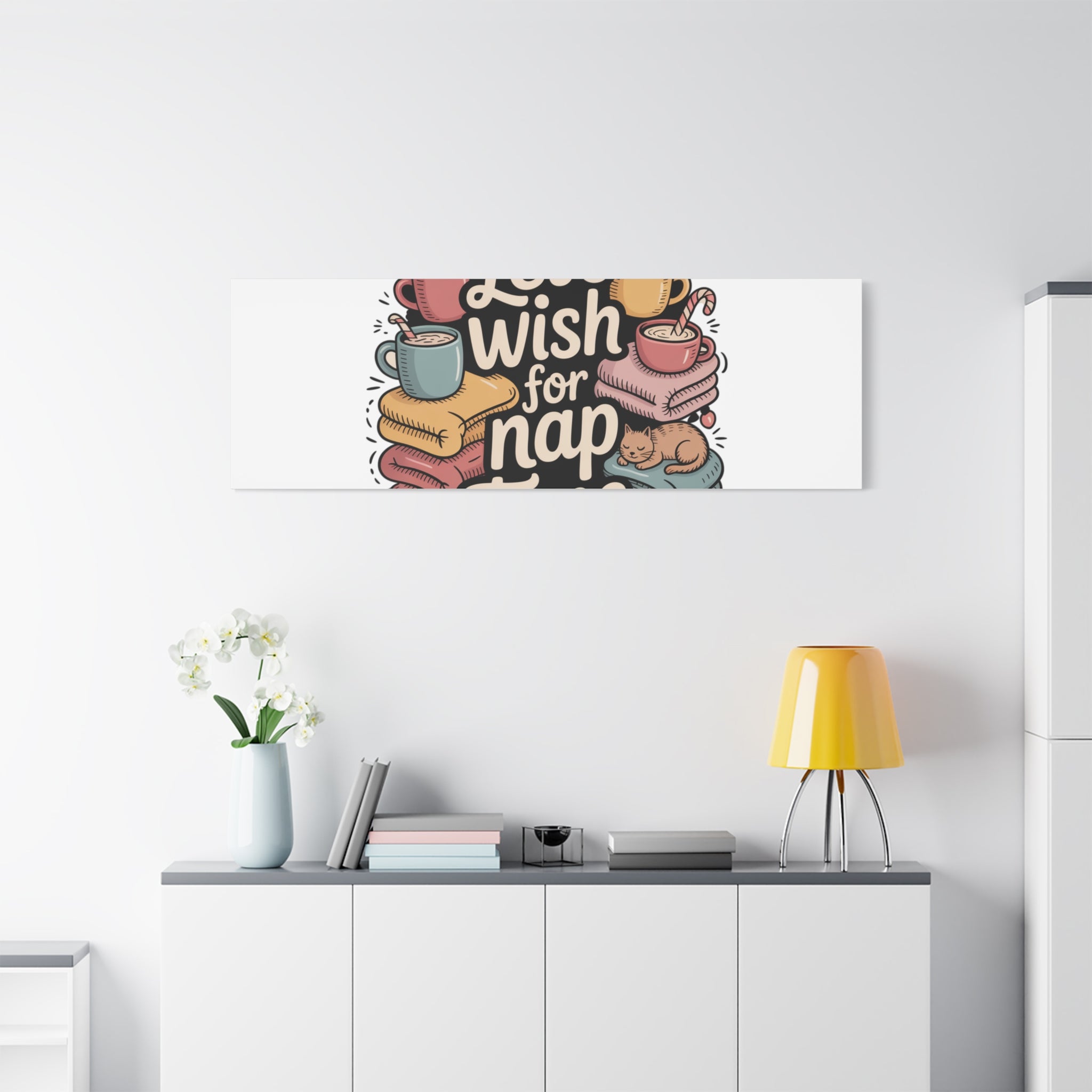 Let’s Wish for Nap Time Canvas | Holiday Burnout, Introvert Humor