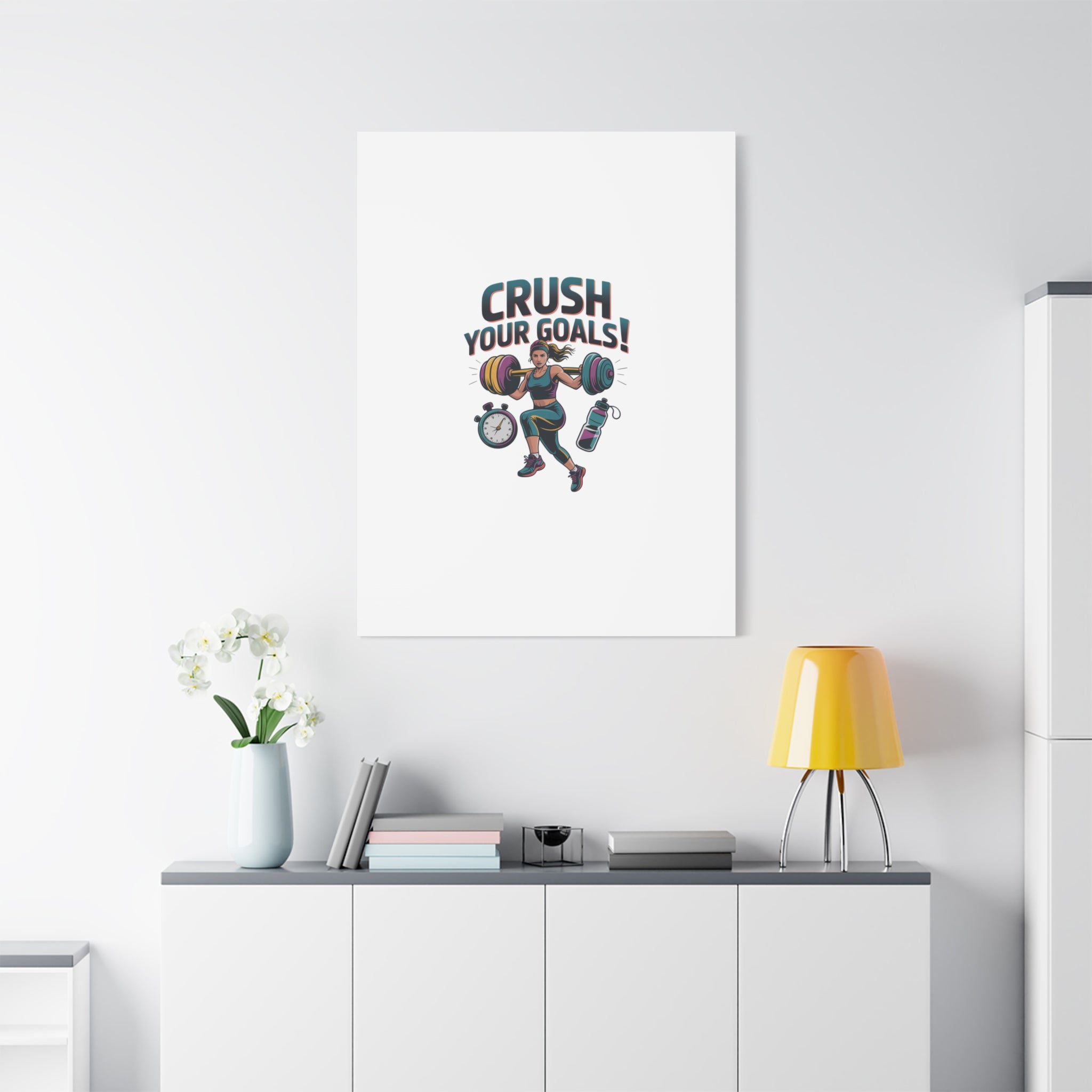 Crush Your Goals Fitness Artwork | Canvas