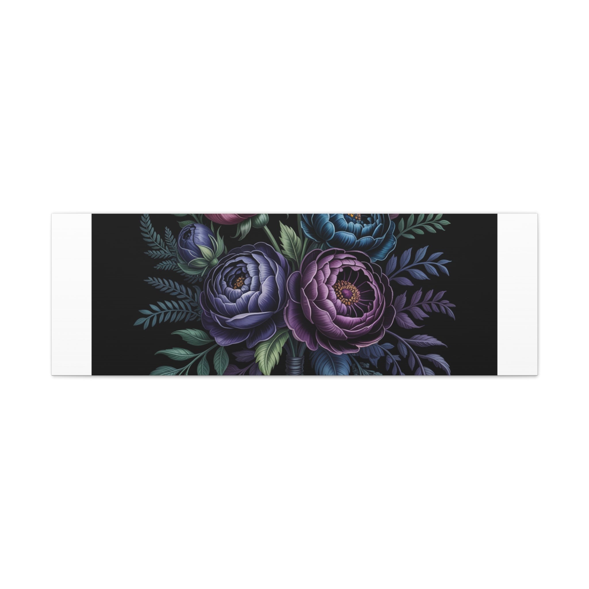 Moody Rose Bouquet Canvas | Matte Stretched Wall Art