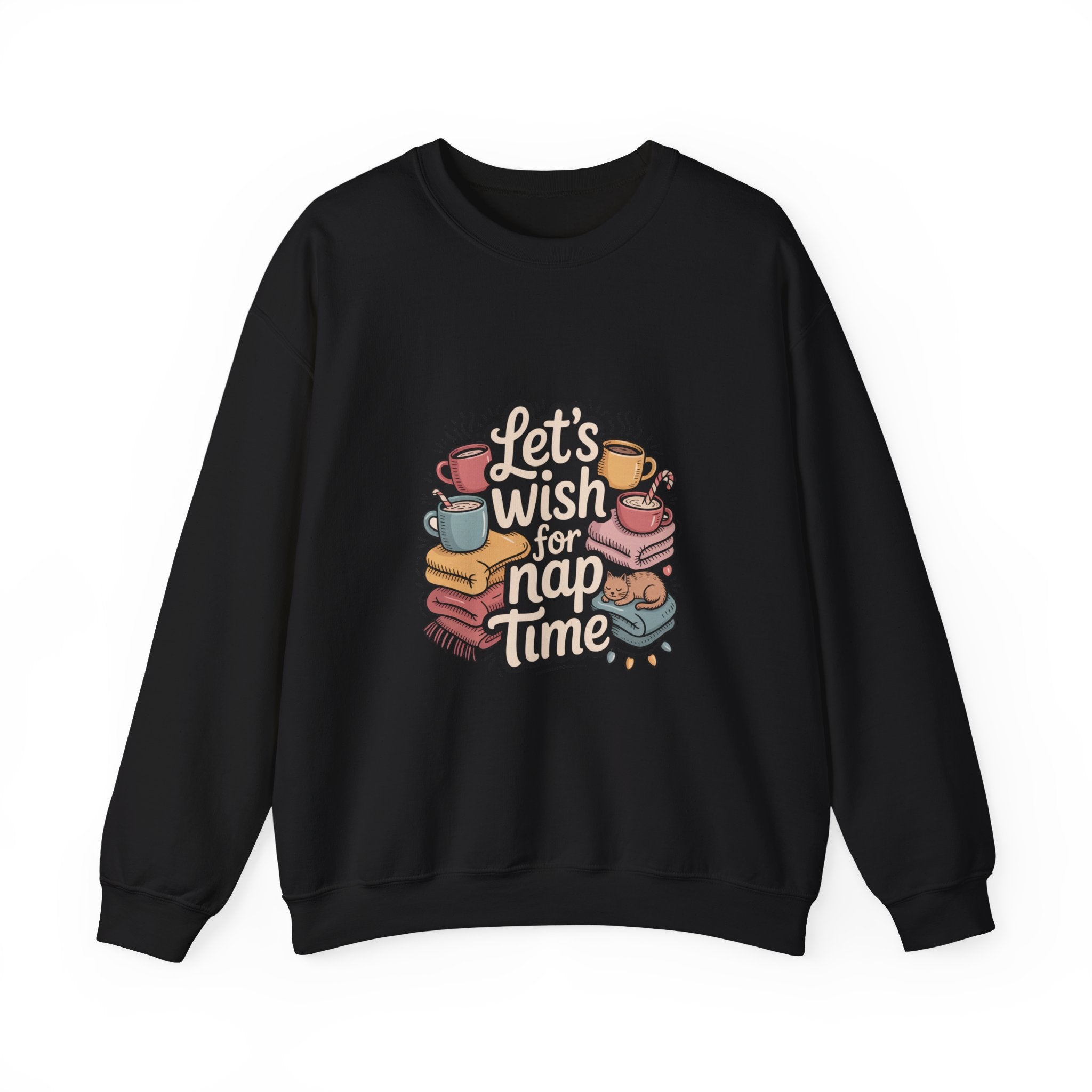 Let's Wish for Nap Time Sweatshirt | introvert Christmas sweatshirt, festive burnout