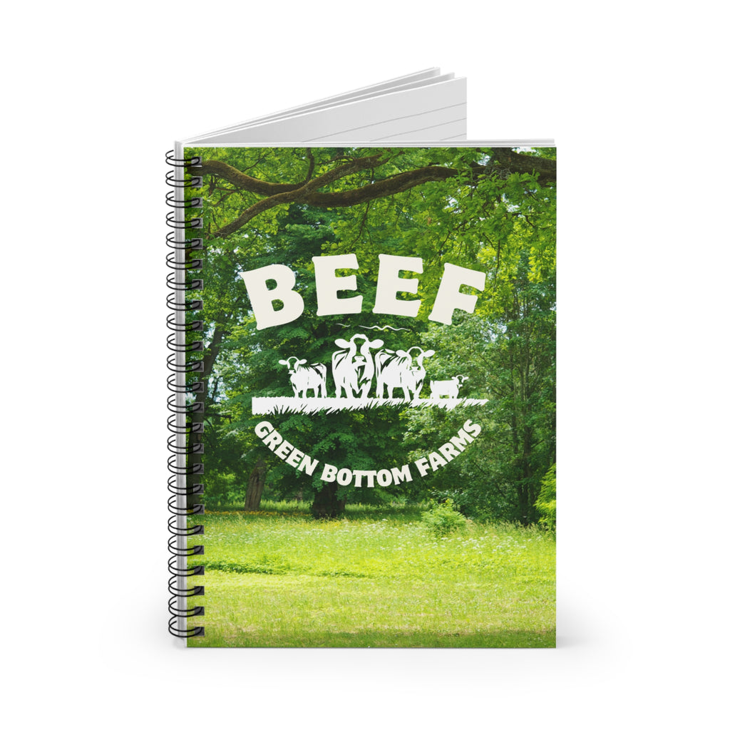 Beef-Themed Spiral Notebook for Farmers, Farm Lovers & Note Takers, Great Gift for Students, Journaling, School Supplies, Unique Stationery