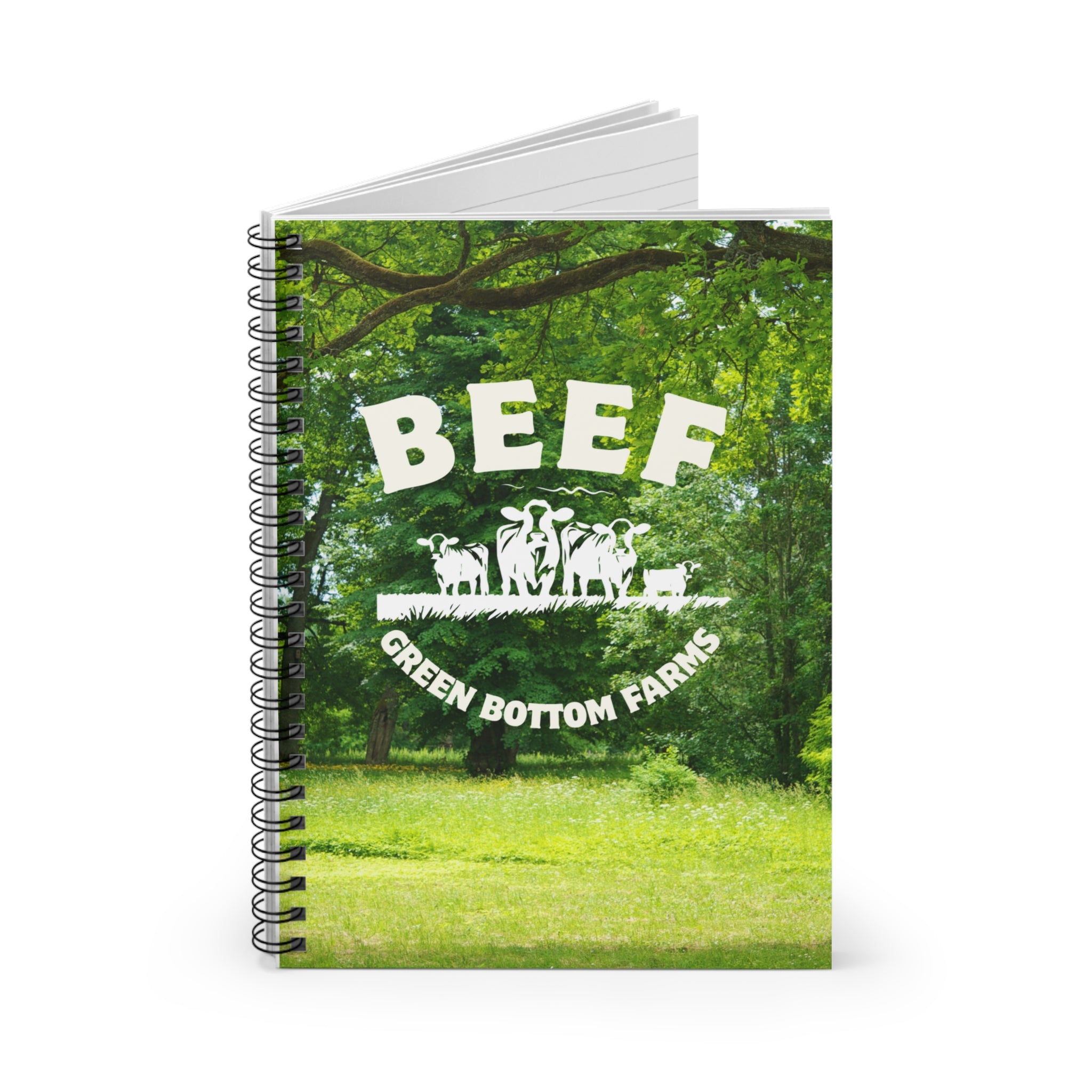 Beef-Themed Spiral Notebook for Farmers, Farm Lovers & Note Takers, Great Gift for Students, Journaling, School Supplies, Unique Stationery