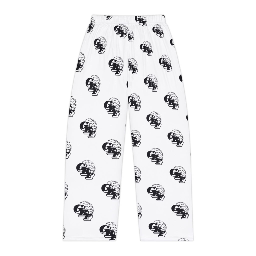 Skull Pattern Women's Pajama Pants — Black & White Relaxed Sleepwear