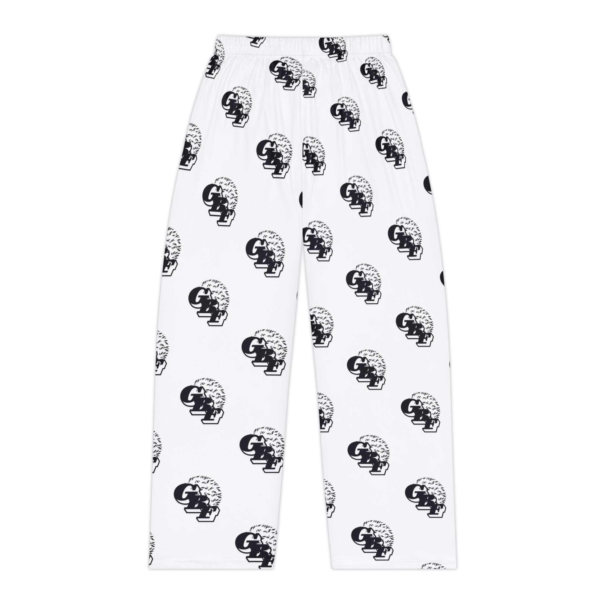 Skull Pattern Women's Pajama Pants — Black & White Relaxed Sleepwear