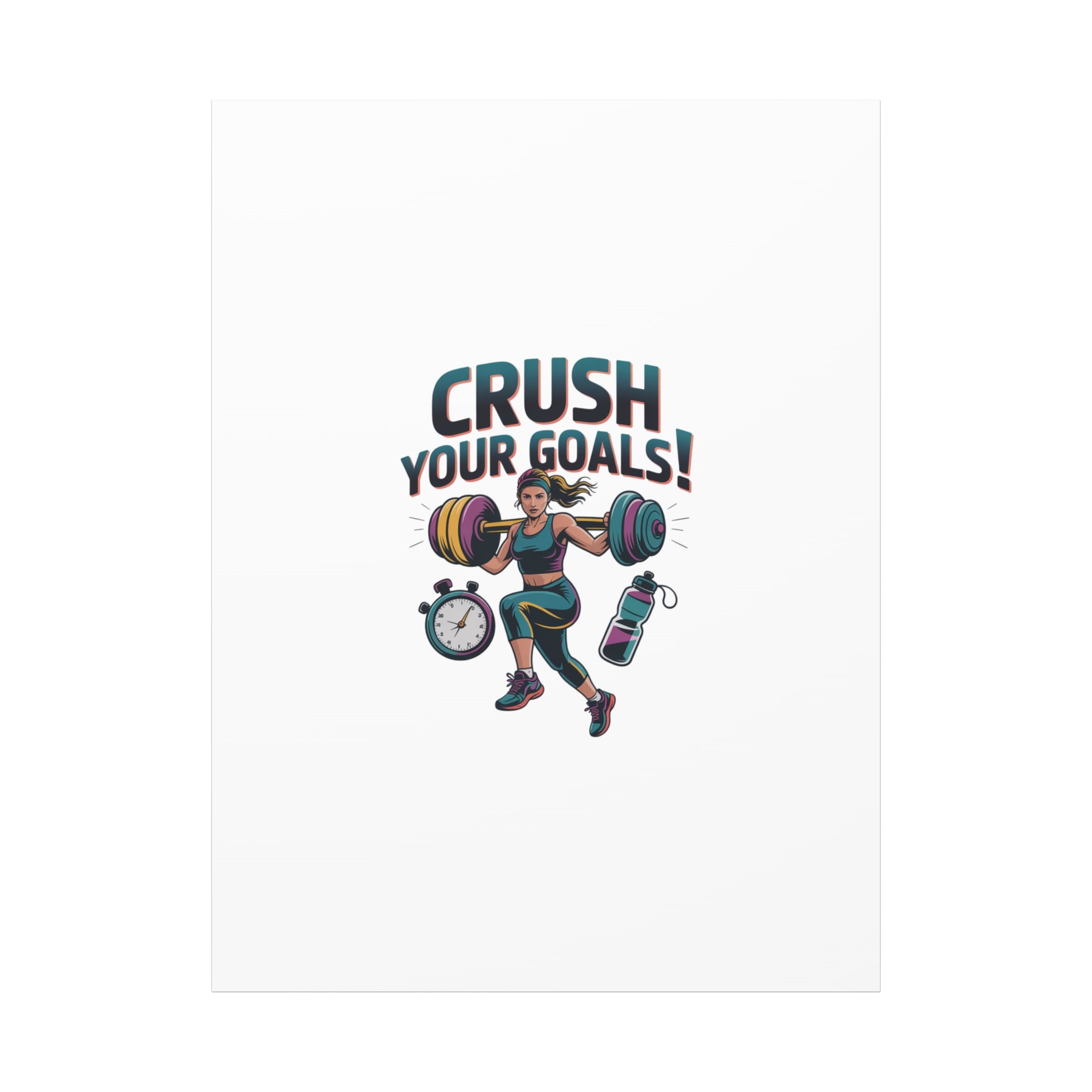 Crush Your Goals Fitness Artwork | Canvas
