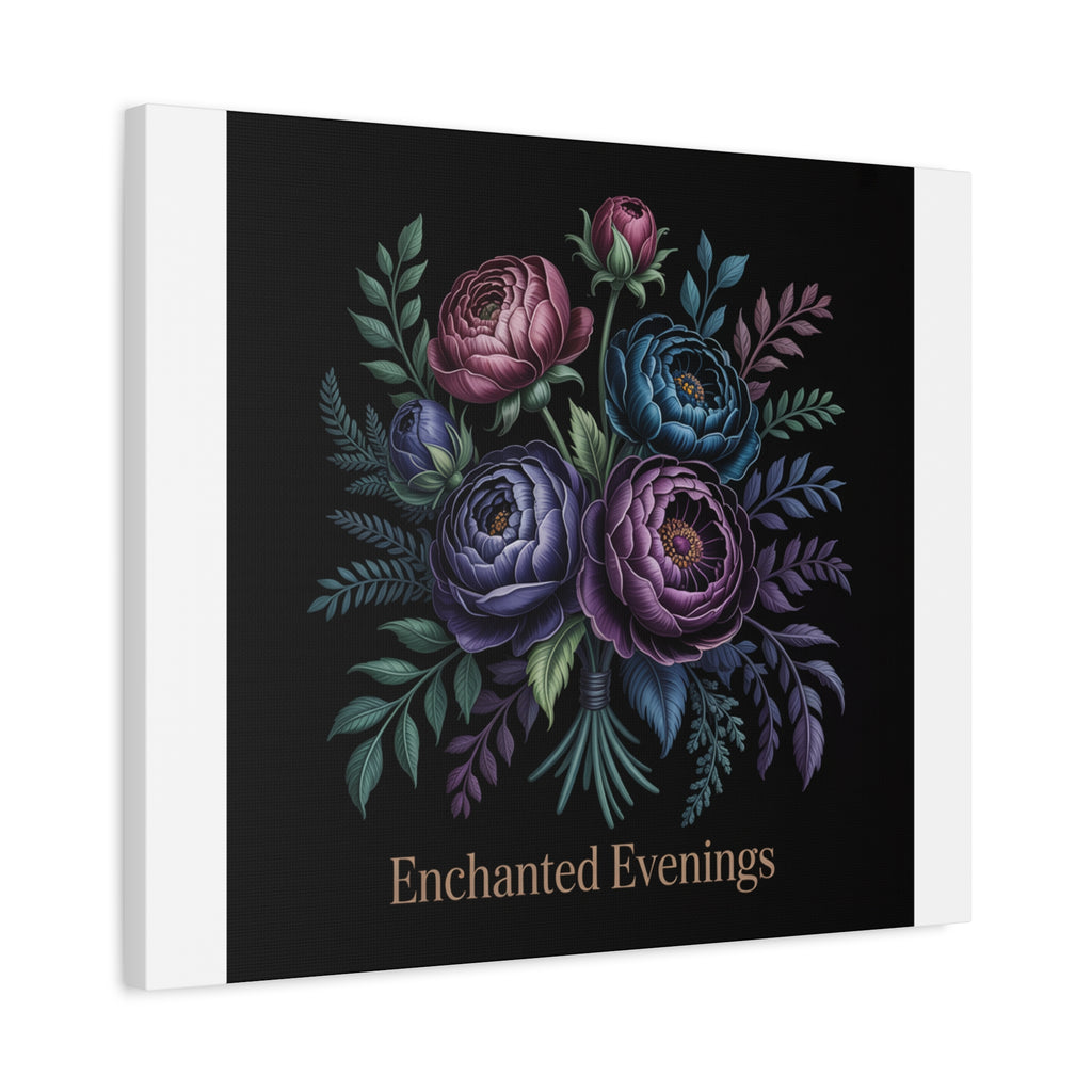 Moody Rose Bouquet Canvas | Matte Stretched Wall Art
