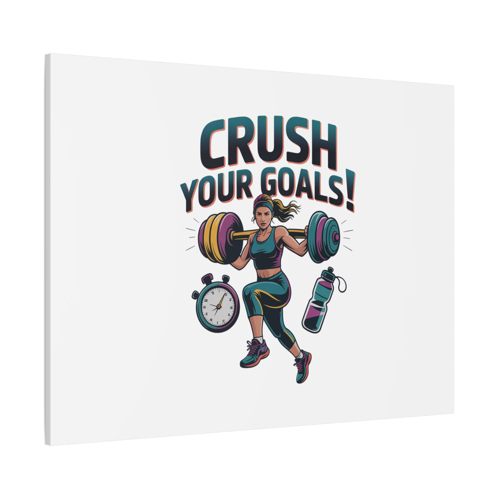 Crush Your Goals Fitness Artwork | Canvas
